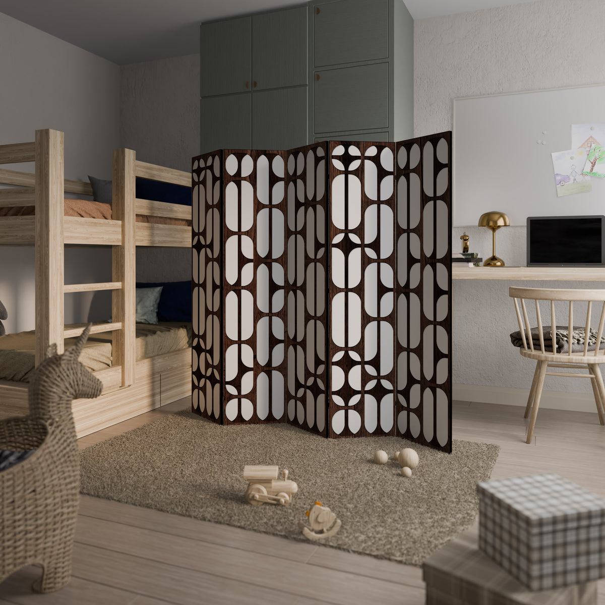 ARTISTIC SPACE HARMONY 5-Panel Room Divider