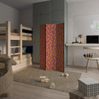RADIANT STRIPE SYMPHONY 3-Panel Room Divider