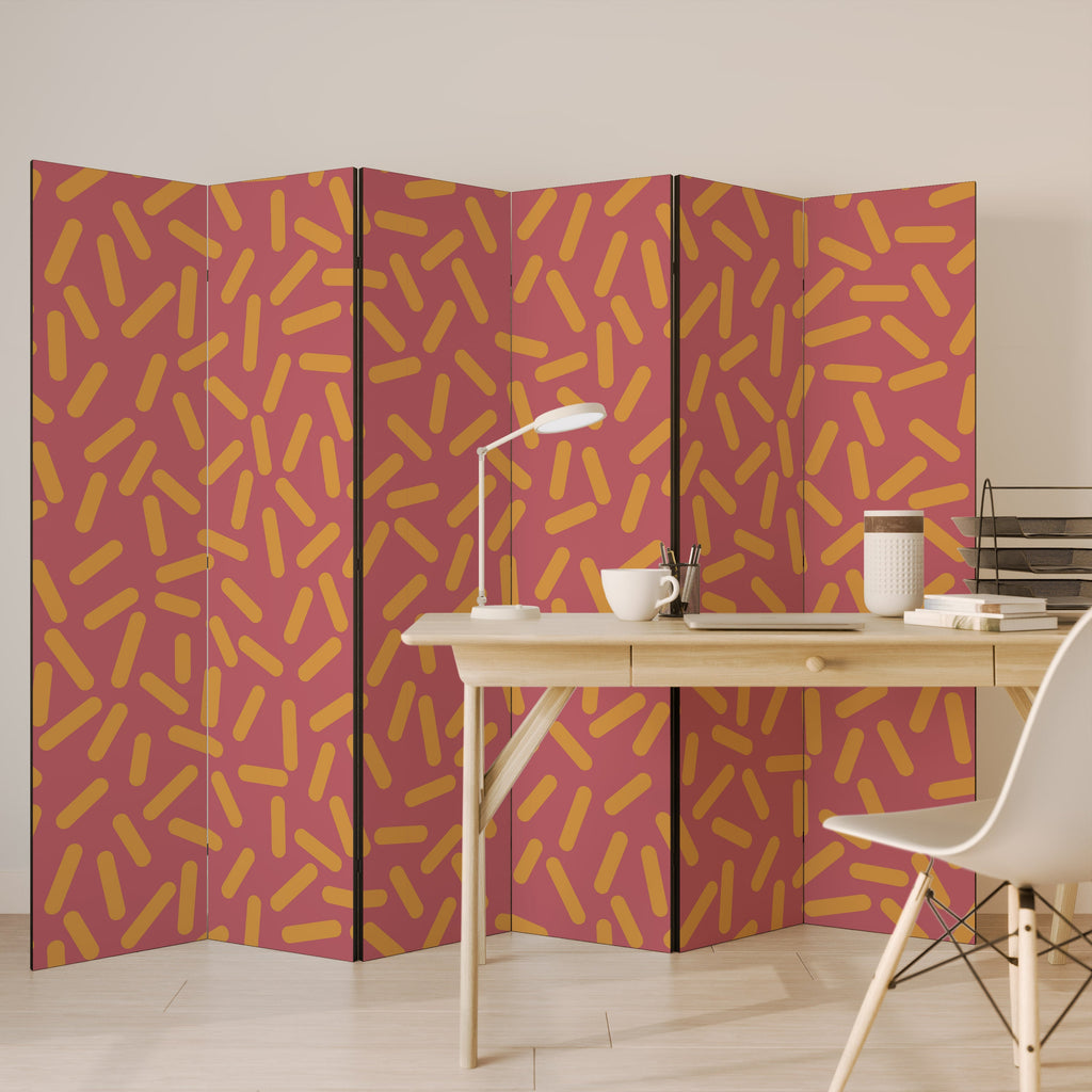 Paravent décoratif à 6 panneaux RADIANT STRIPE SYMPHONY