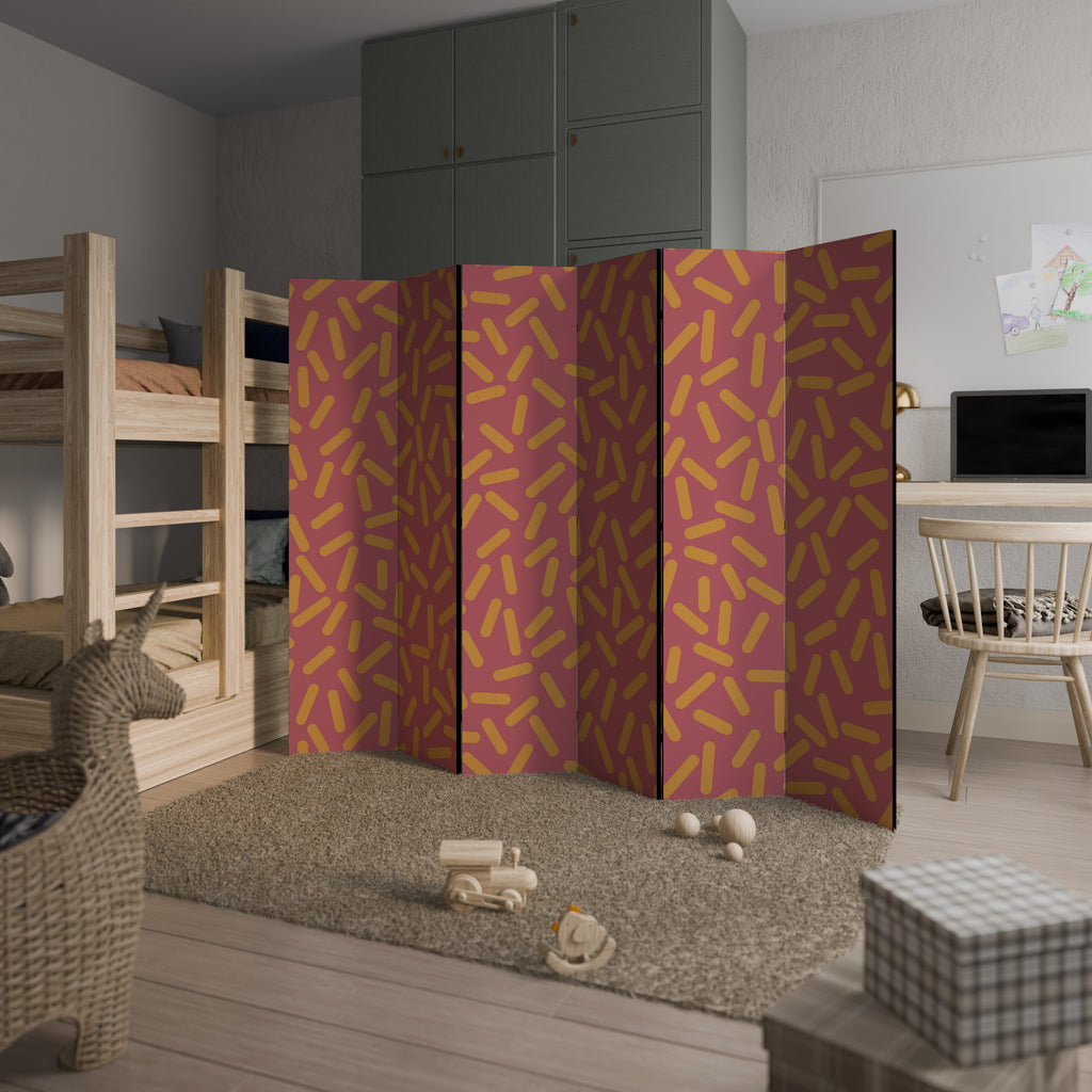 RADIANT STRIPE SYMPHONY 6-Panel Room Divider