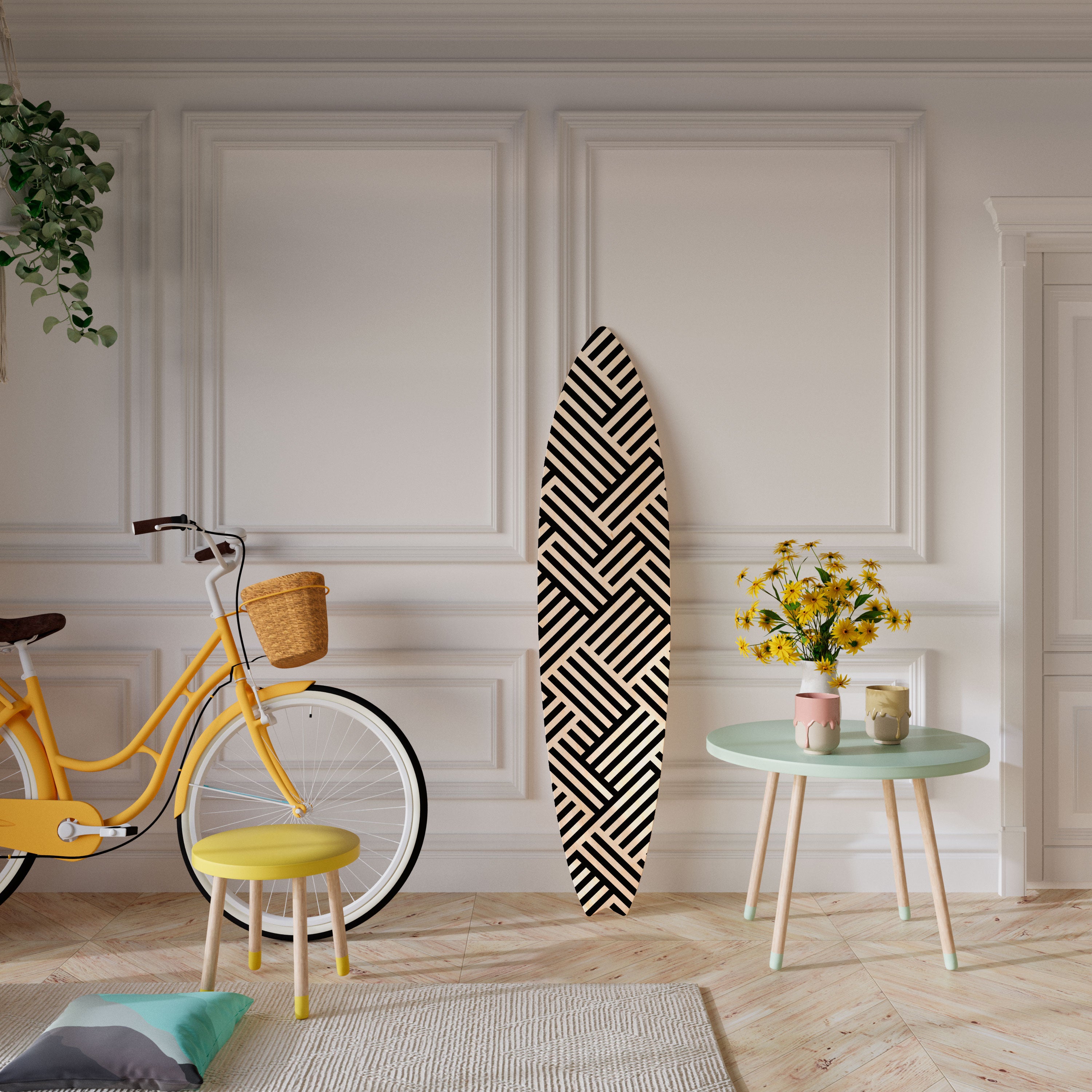 TEMPORARY SEQUENCE Surfboard Decorative Panel