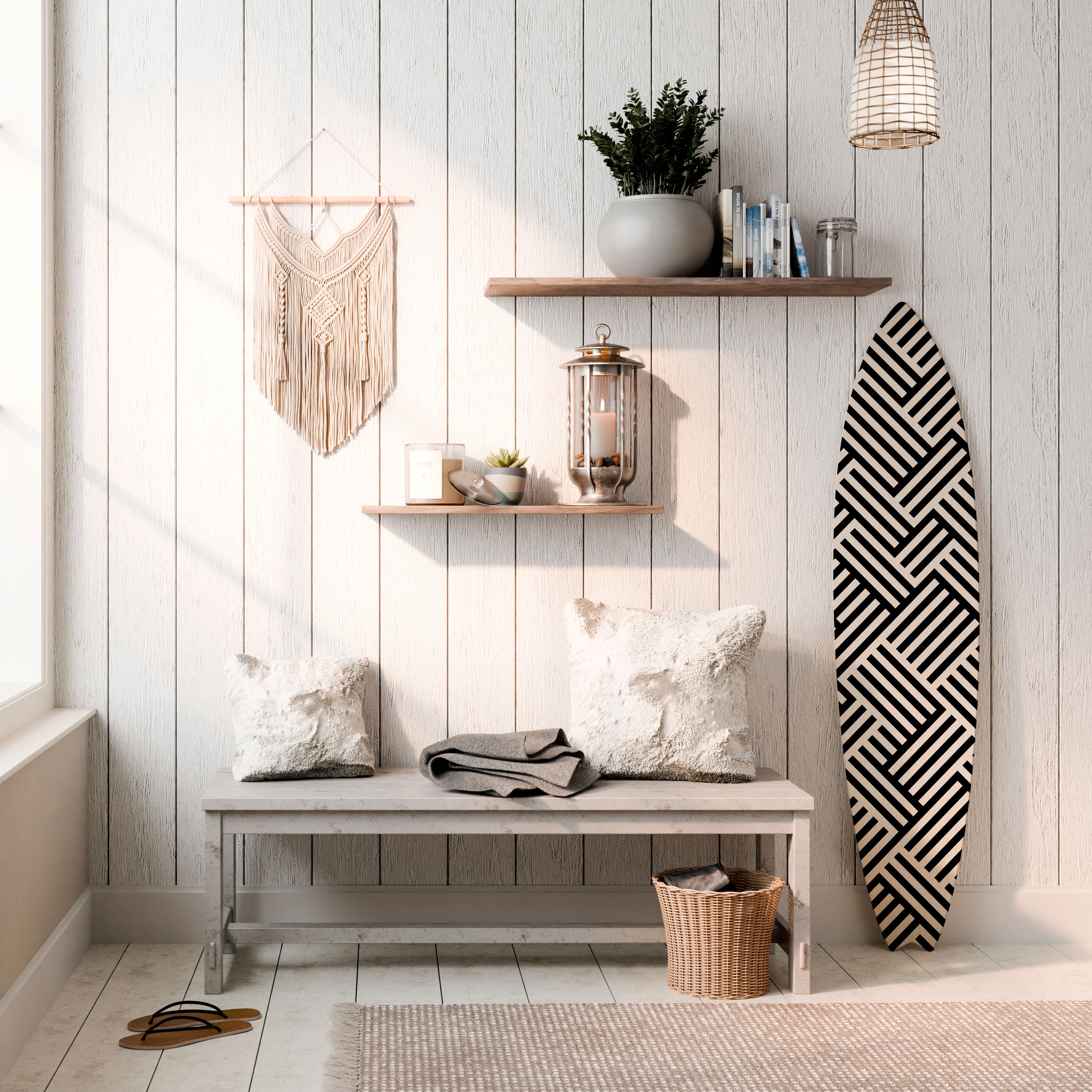 TEMPORARY SEQUENCE Surfboard Decorative Panel