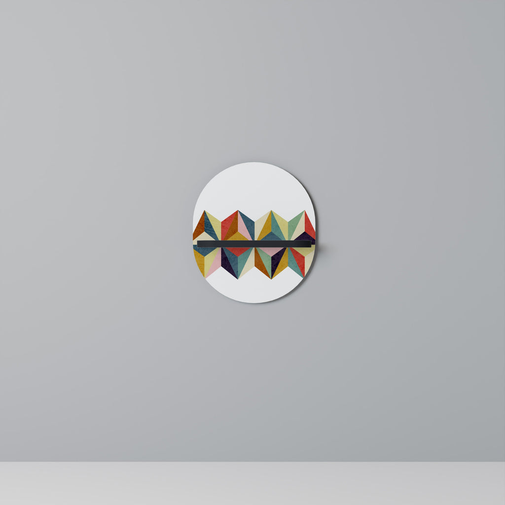 Étagère d'art ovale TESSELATE TREASURES en finition noire