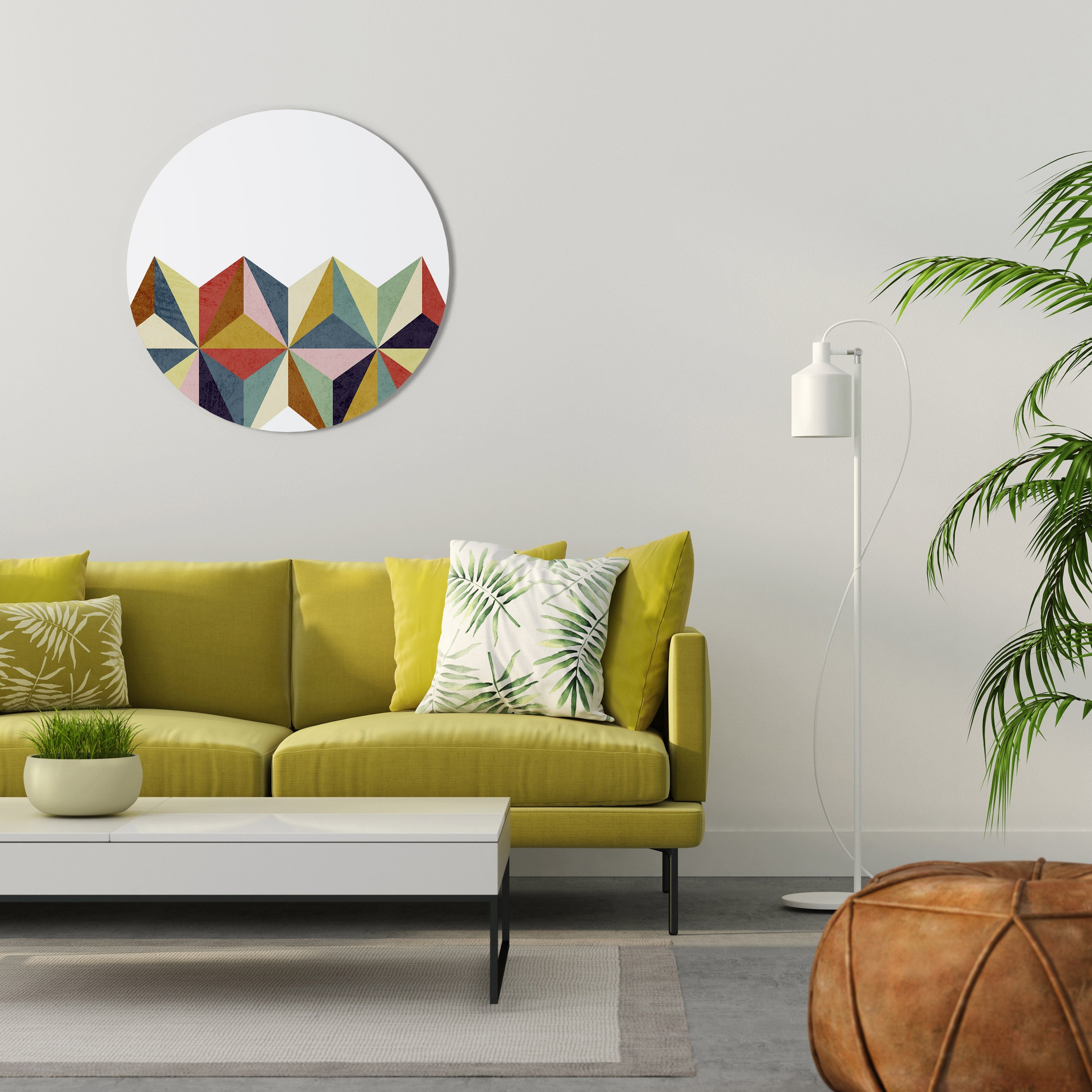 Décoration murale ronde TRESORS TESSELATE