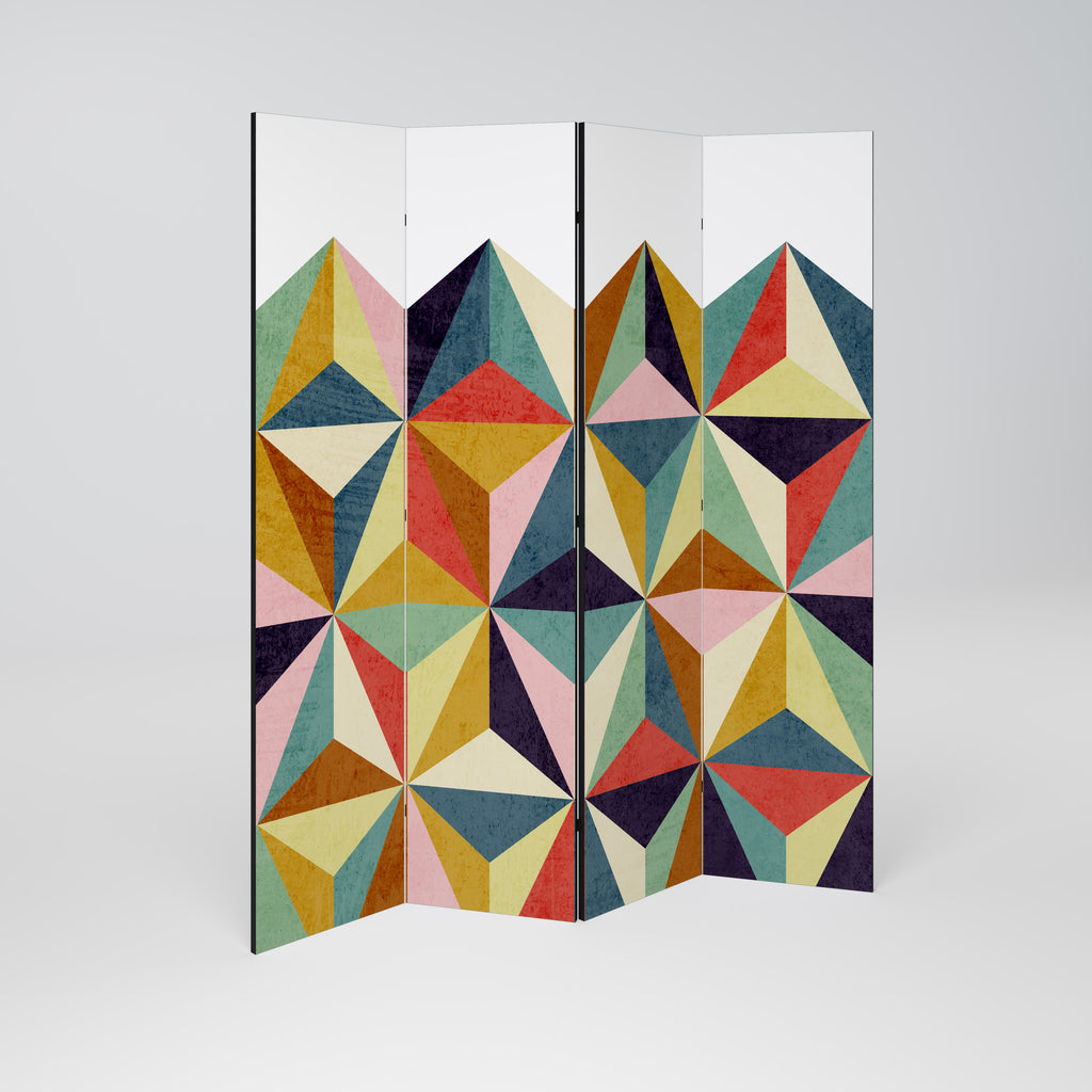 TESSELATE TREASURES 4-Panel Room Divider