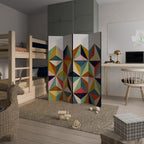 TESSELATE TREASURES 4-Panel Room Divider