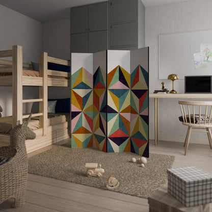 TESSELATE TREASURES 4-Panel Room Divider