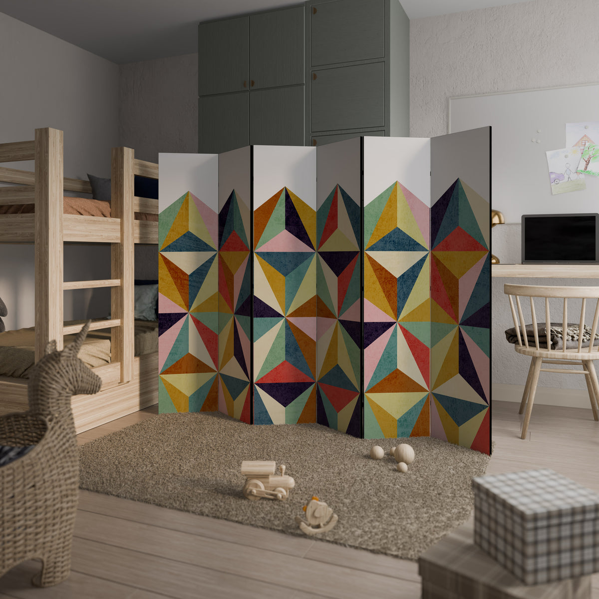TESSELATE TREASURES 6-Panel Room Divider