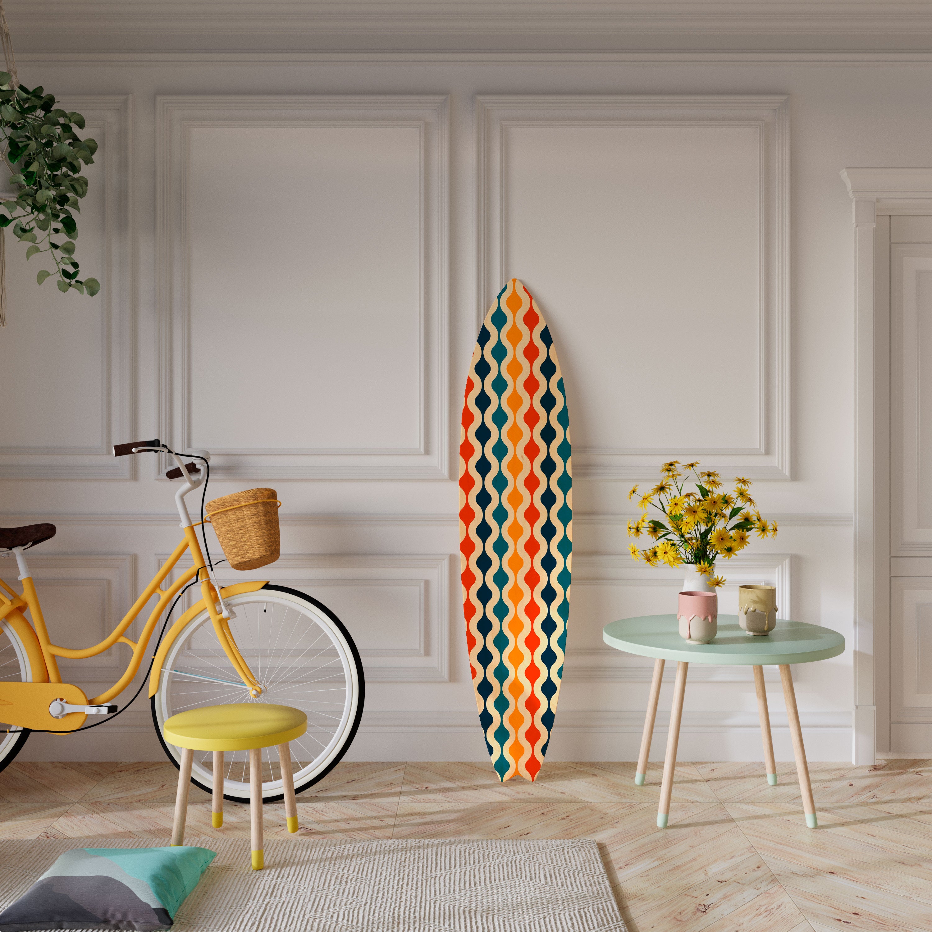 COLORFUL NOSTALGIA Surfboard Decorative Panel