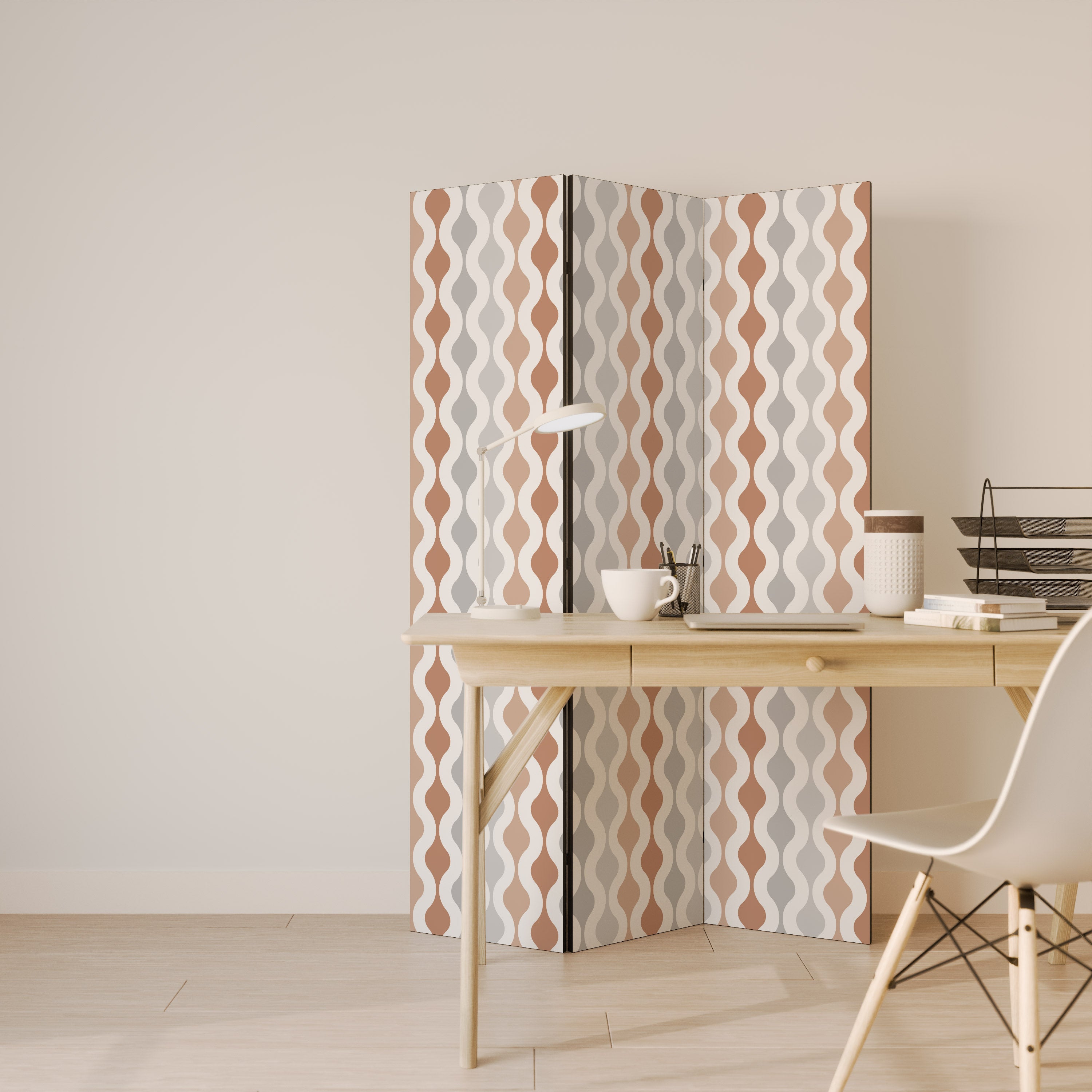 HAZY NOSTALGIA 3-Panel Room Divider