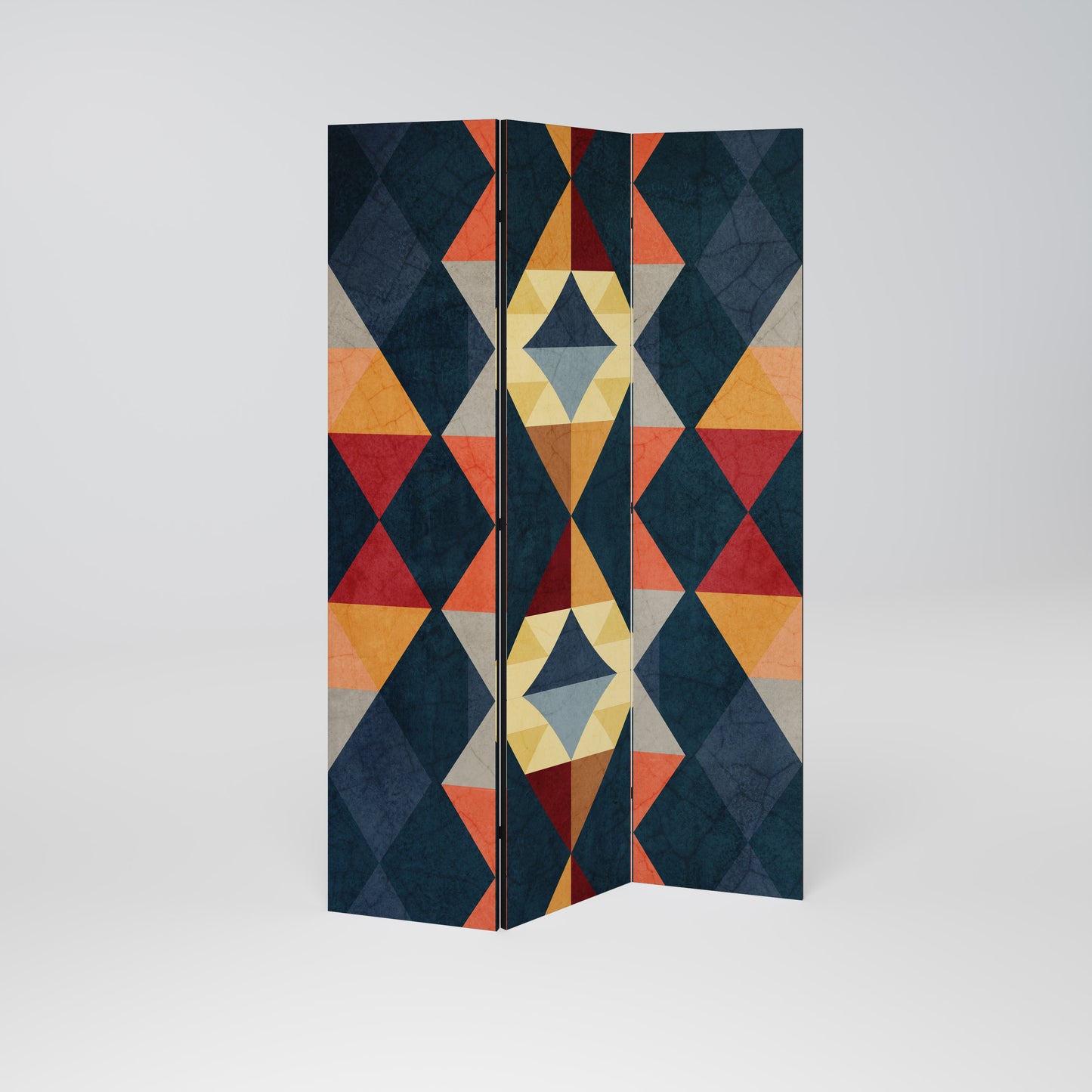 CRACKED ILLUSION 3-Panel Room Divider