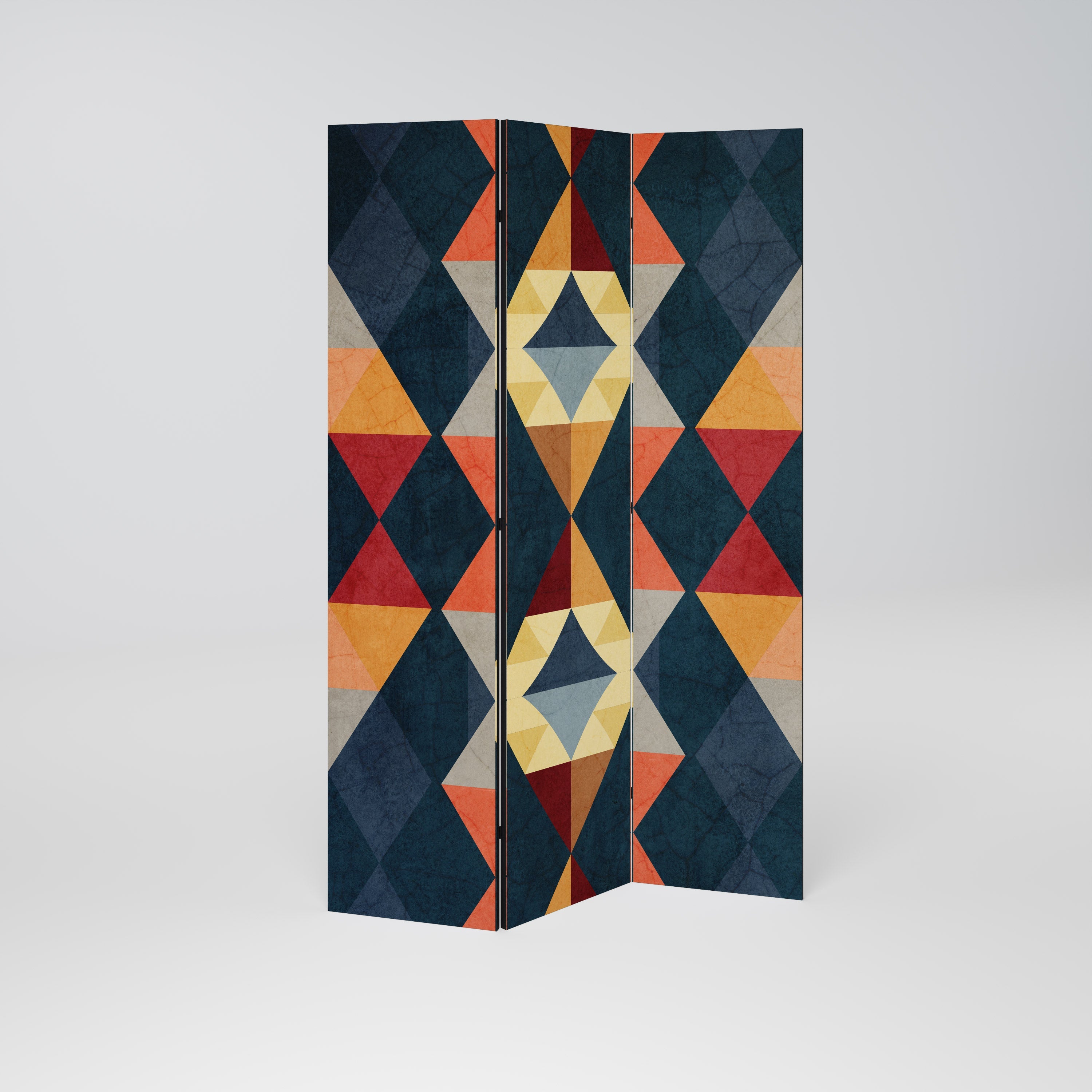 Cloison décorative à 3 panneaux ILLUSION CRACKED