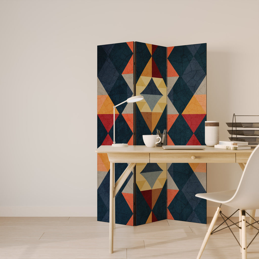 Cloison décorative à 3 panneaux ILLUSION CRACKED