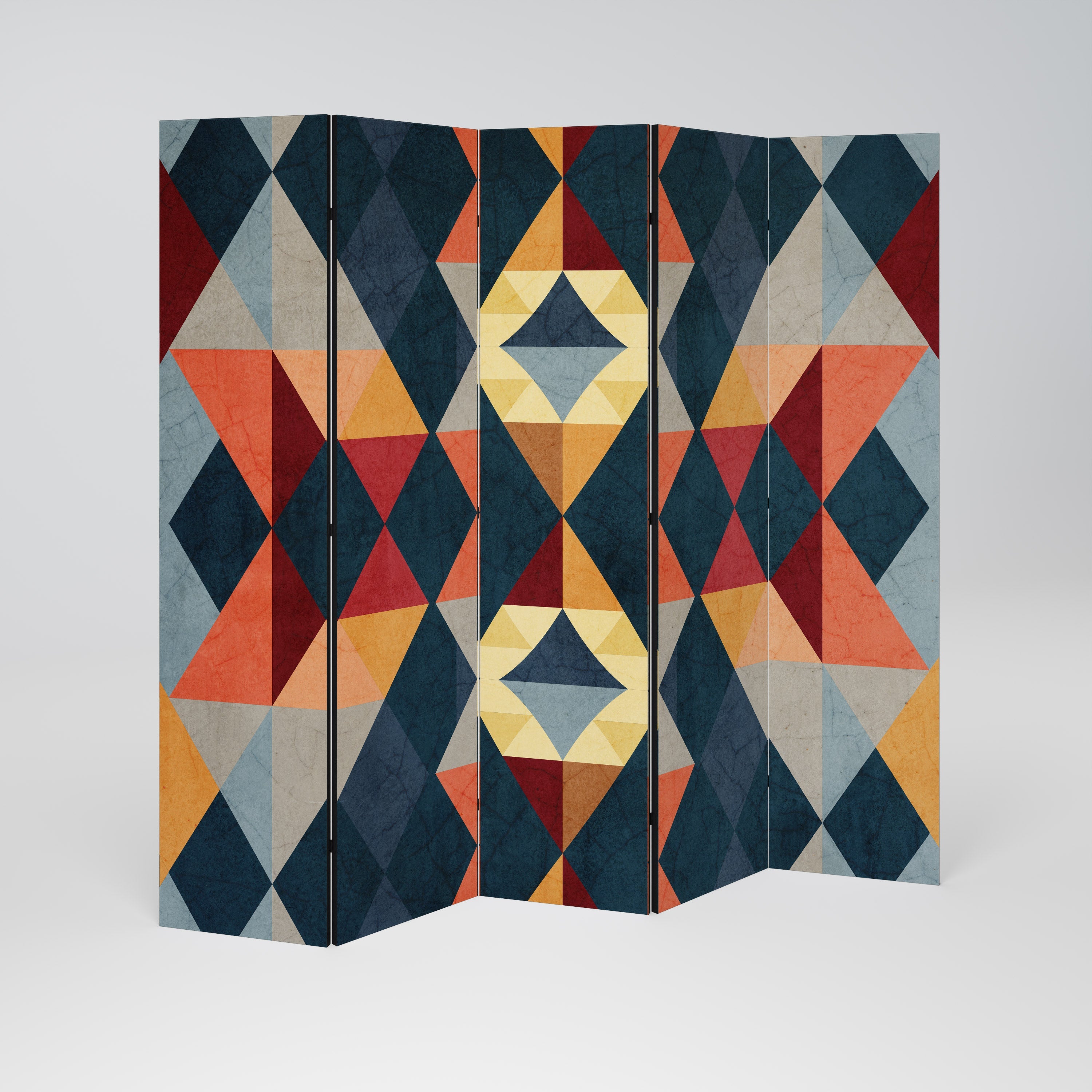 Cloison décorative à 5 panneaux ILLUSION CRACKED