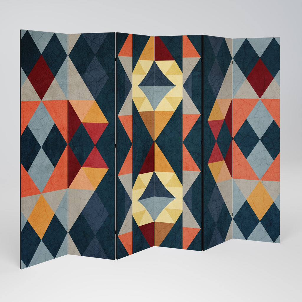 Cloison décorative à 6 panneaux ILLUSION CRACKED