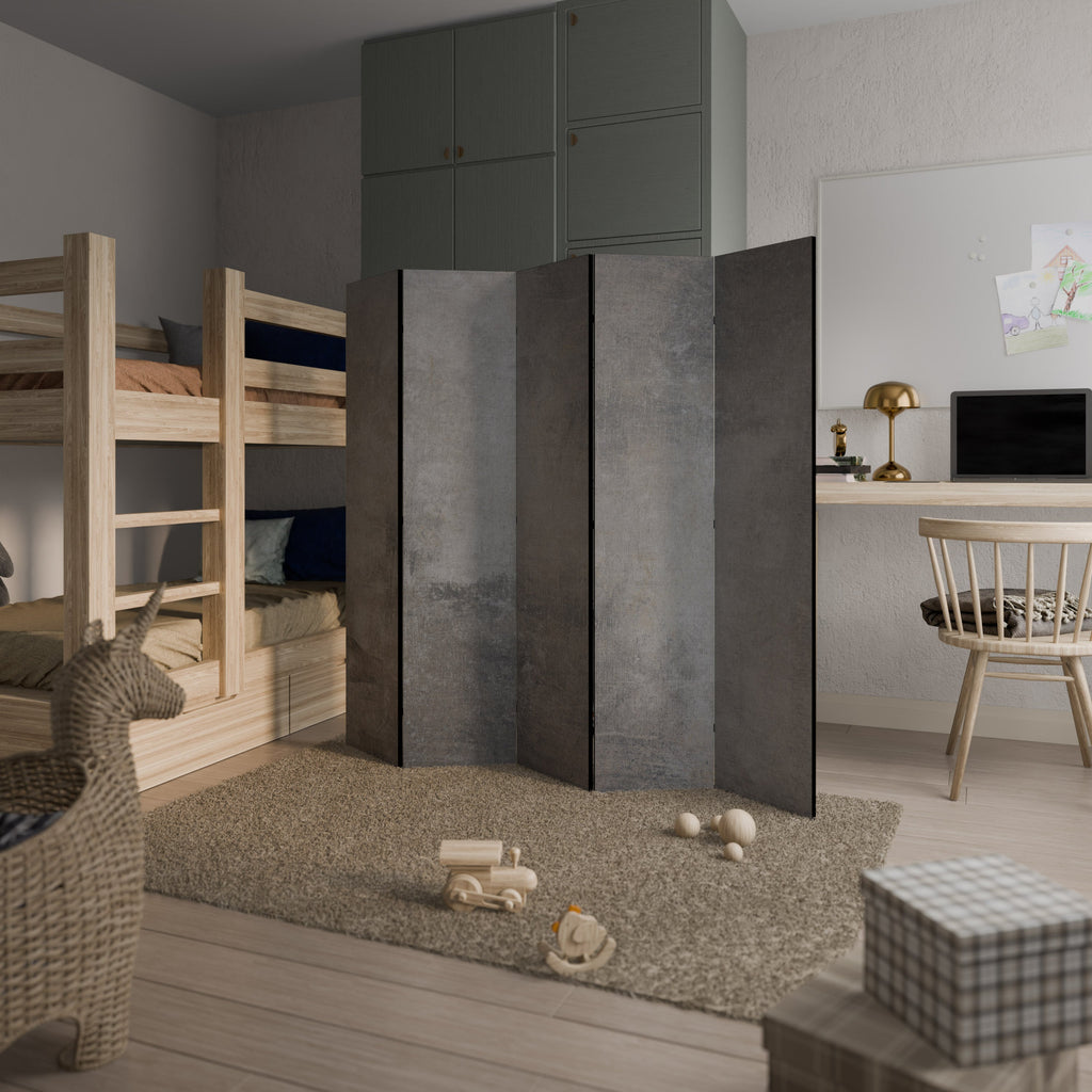 Cloison décorative à 5 panneaux en béton