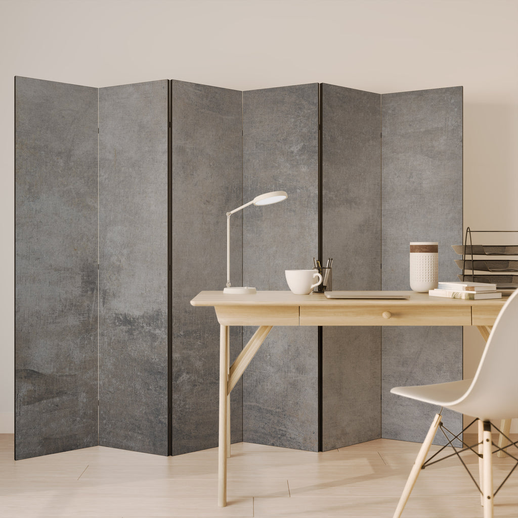 CONCRETE WALL 6-Panel Room Divider