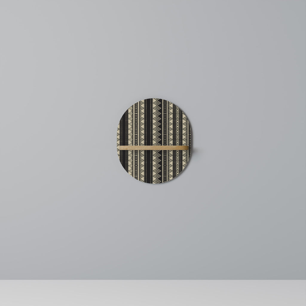 Étagère d'art ovale AZTEC effet chêne