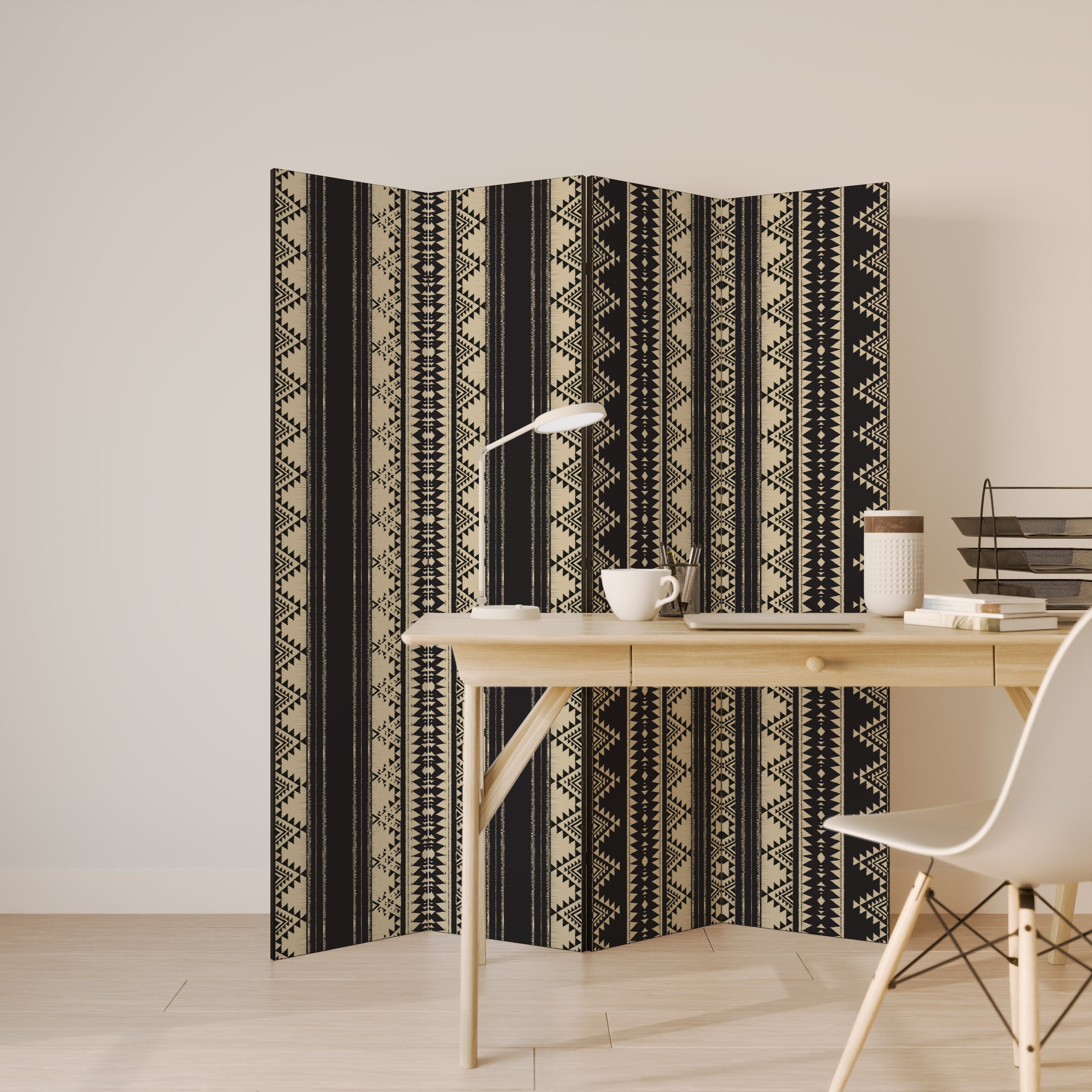 Paravent décoratif AZTEC à 4 panneaux