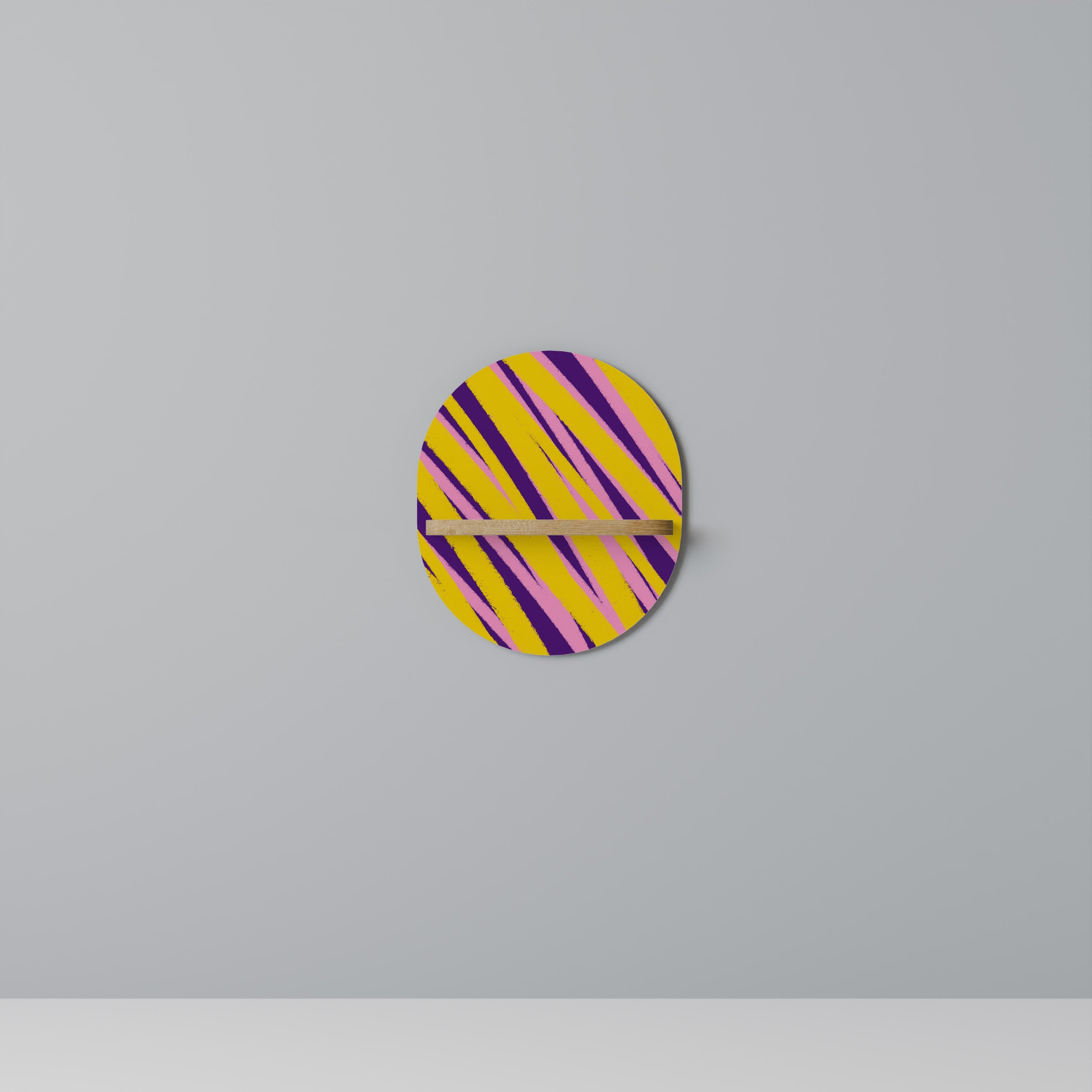 Étagère d'art ovale DREAMS COME TRUE en effet chêne