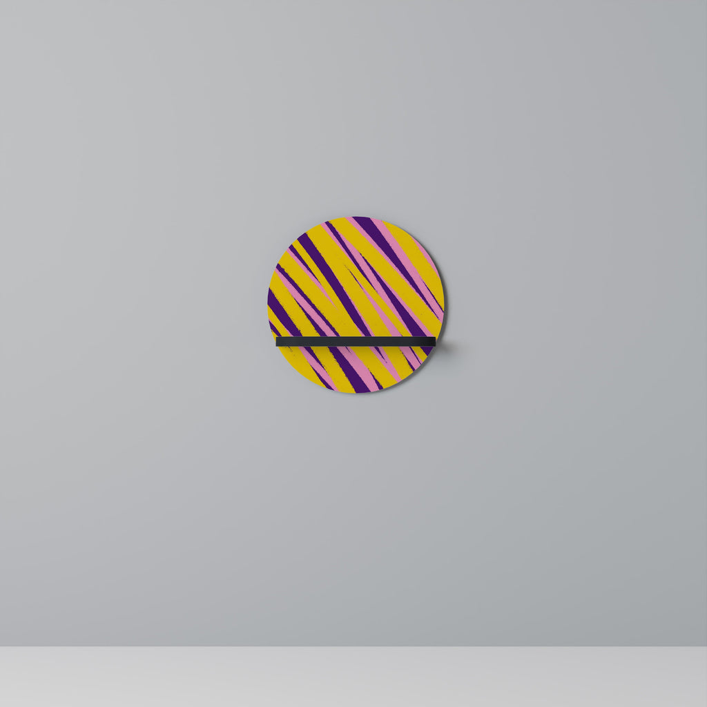 Étagère d'art ronde DREAMS COME TRUE en finition noire