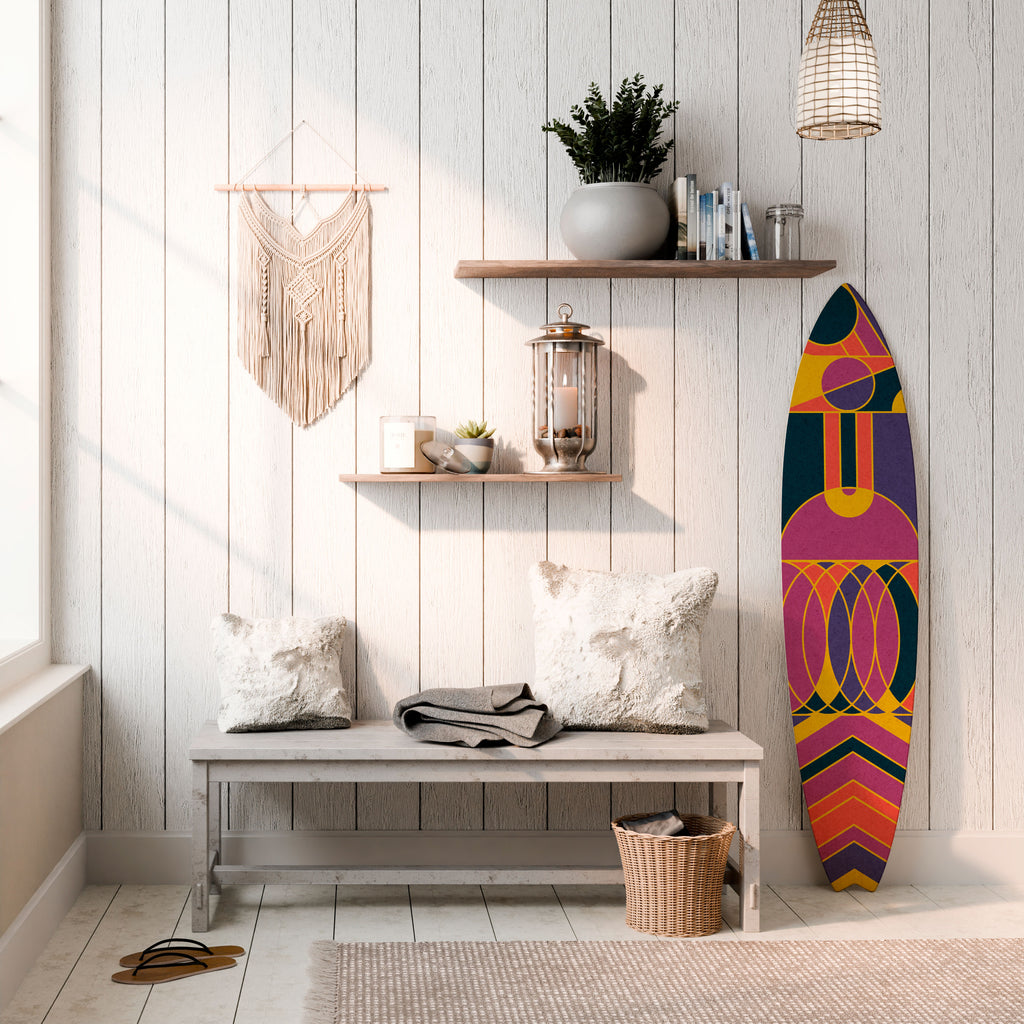 ELECTRIC PATTERNS Surfboard Decorative Panel