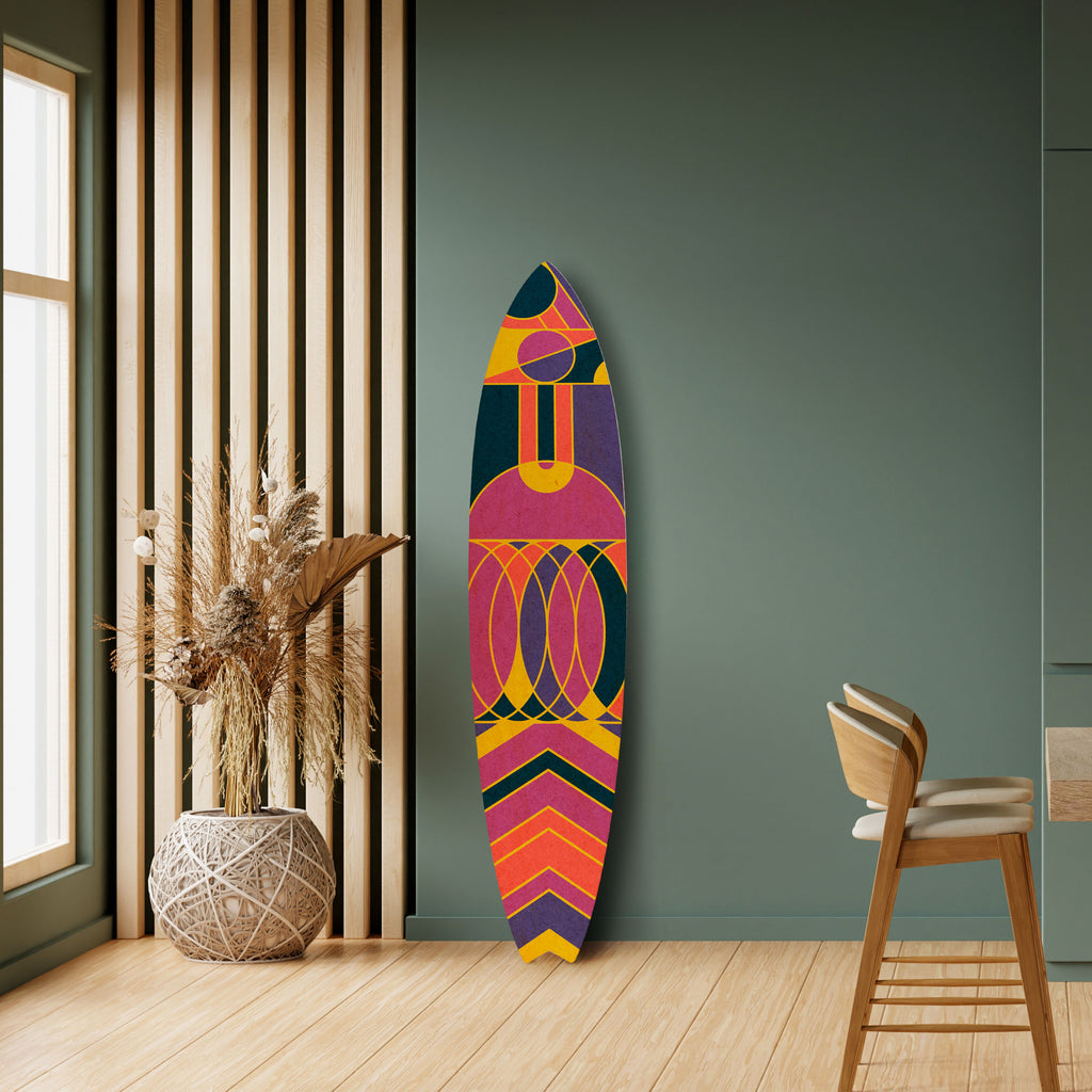 ELECTRIC PATTERNS Surfboard Decorative Panel