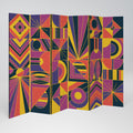 ELECTRIC PATTERNS 6-Panel Room Divider