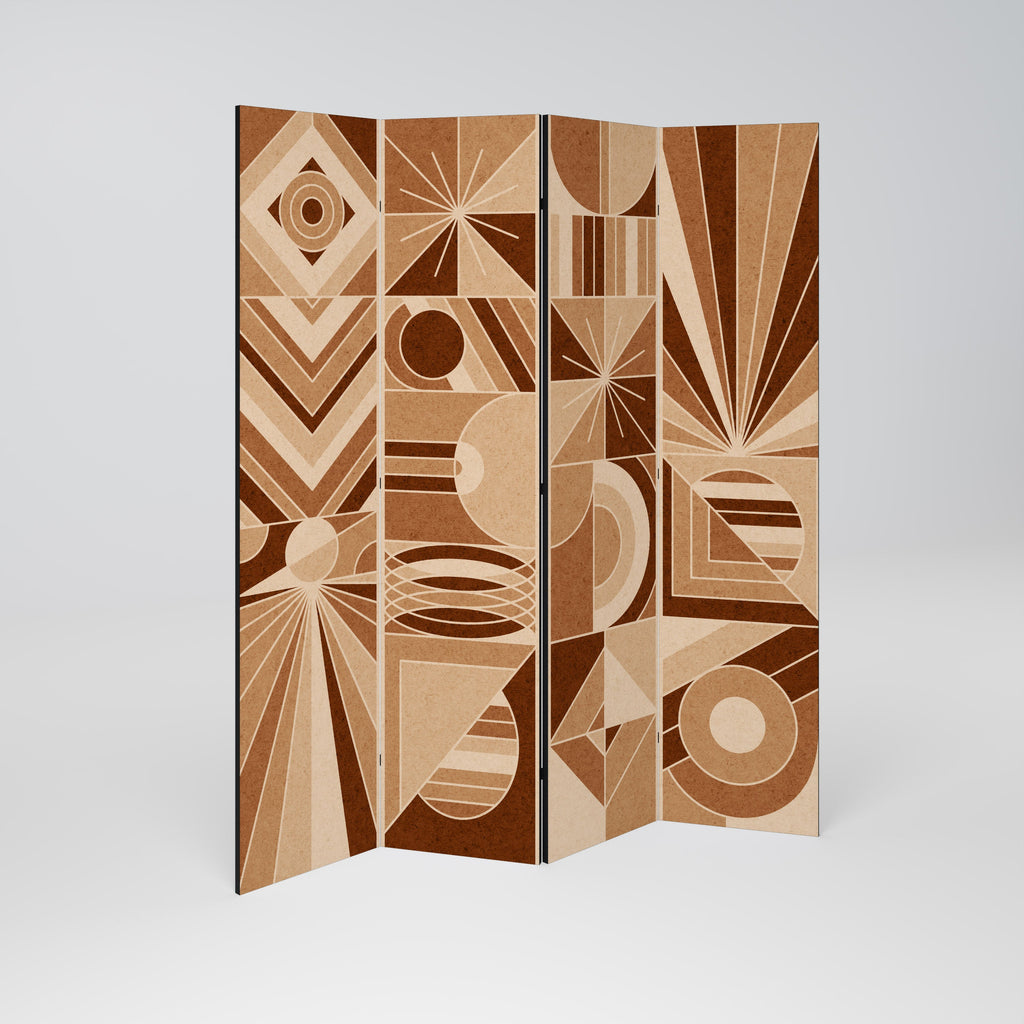 Paravent décoratif à 4 panneaux PRISM MOSAIC