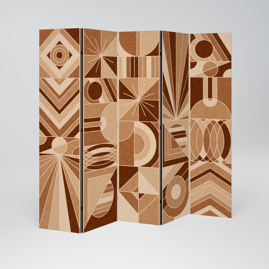 Paravent décoratif à 5 panneaux PRISM MOSAIC