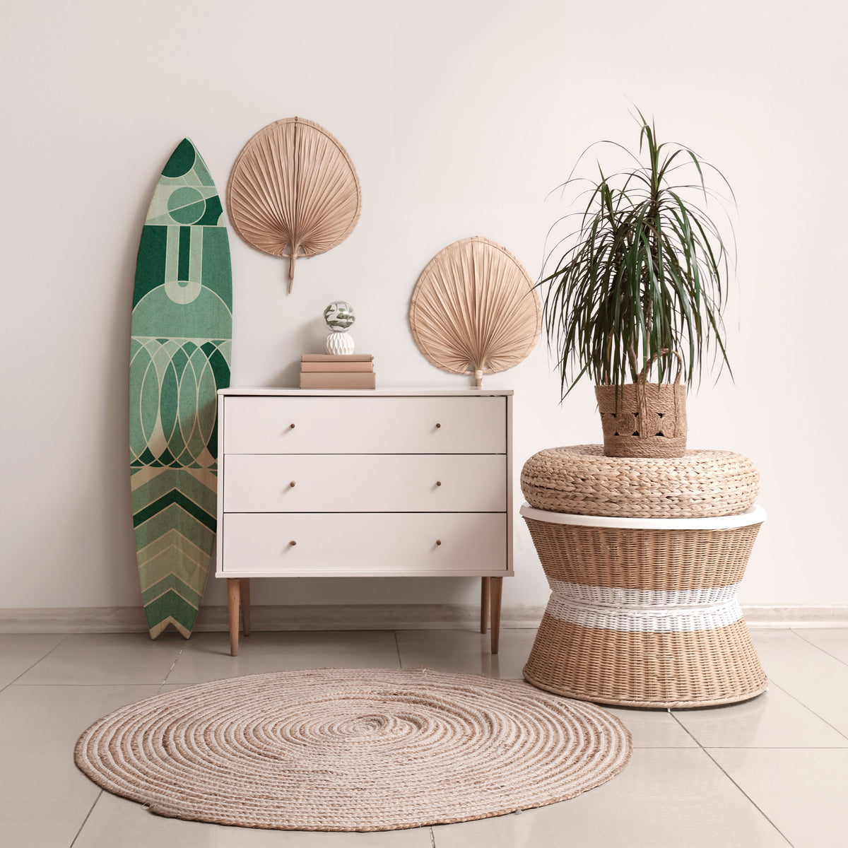 HARMONIC GRID Surfboard Decorative Panel