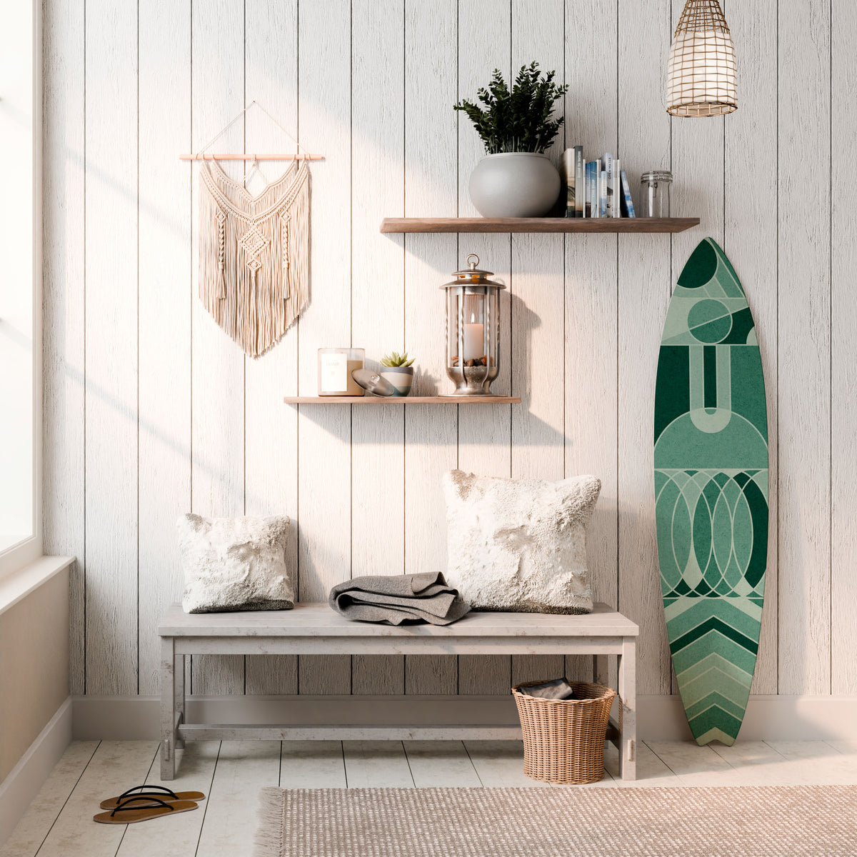 HARMONIC GRID Surfboard Decorative Panel