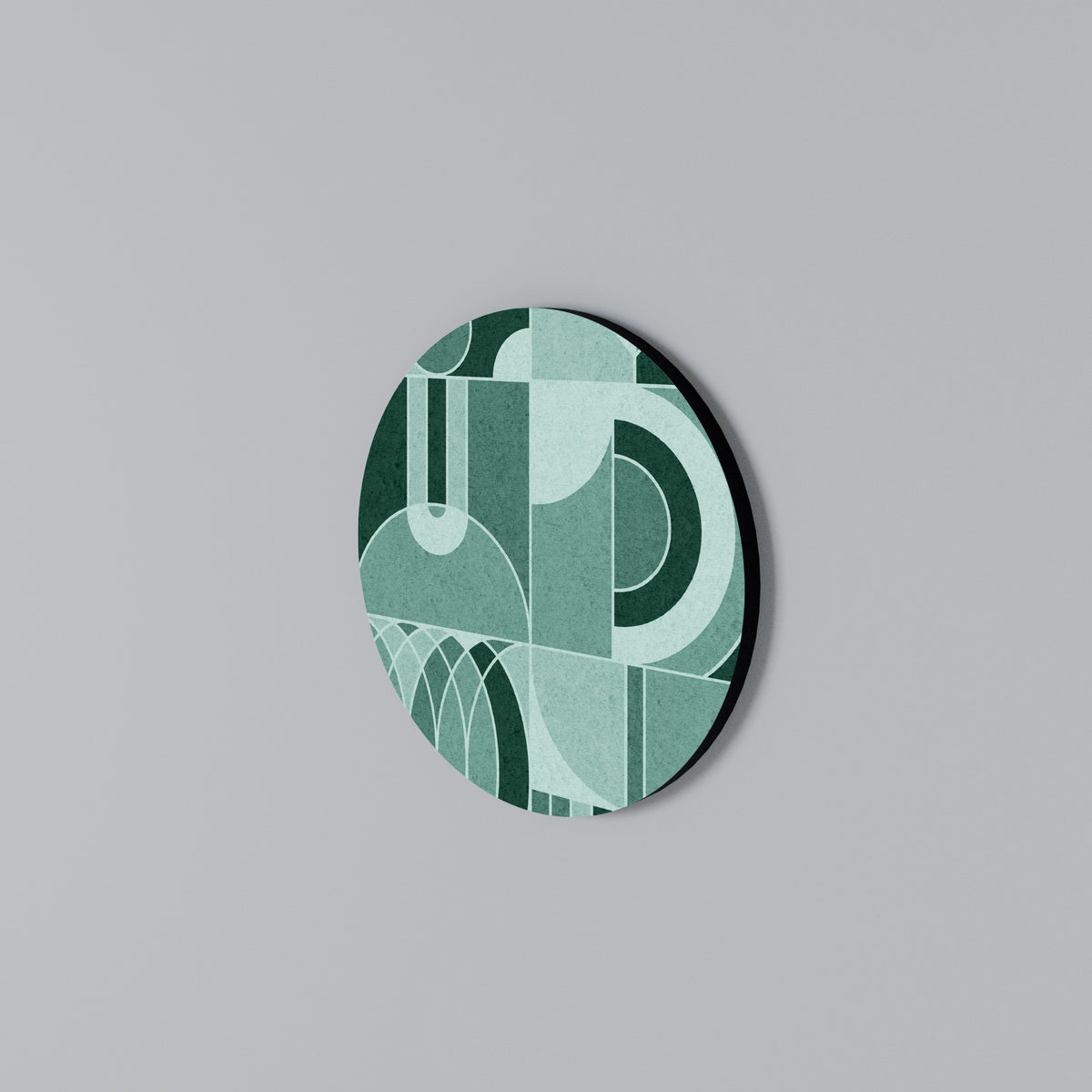 HARMONIC GRID Round Wall Art