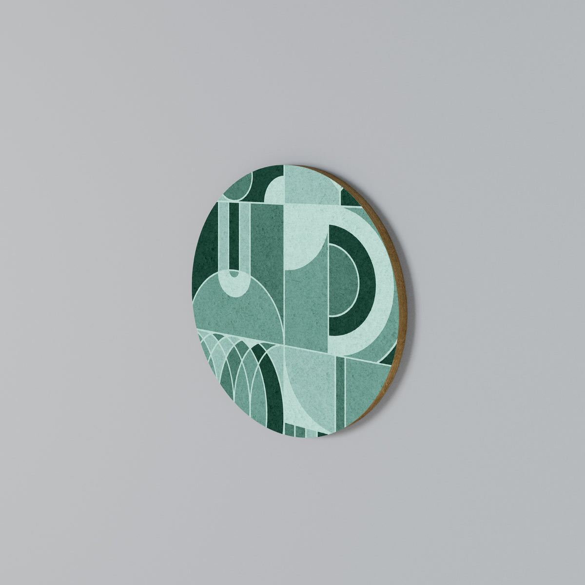 HARMONIC GRID Round Wall Art