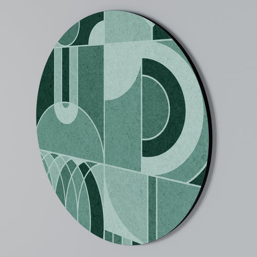 HARMONIC GRID Round Wall Art