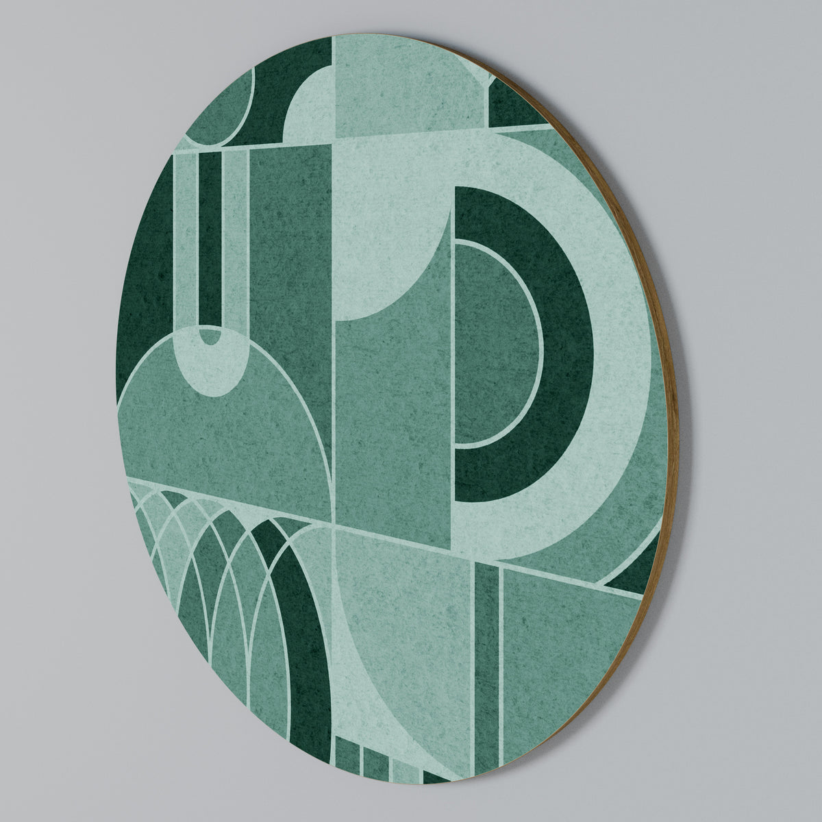 HARMONIC GRID Round Wall Art