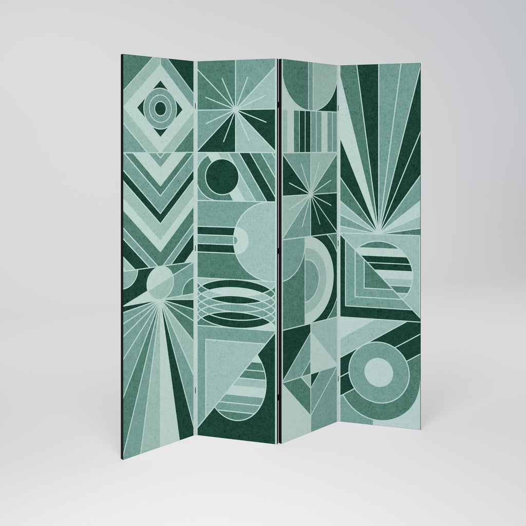 Paravent décoratif à 4 panneaux HARMONIC GRID