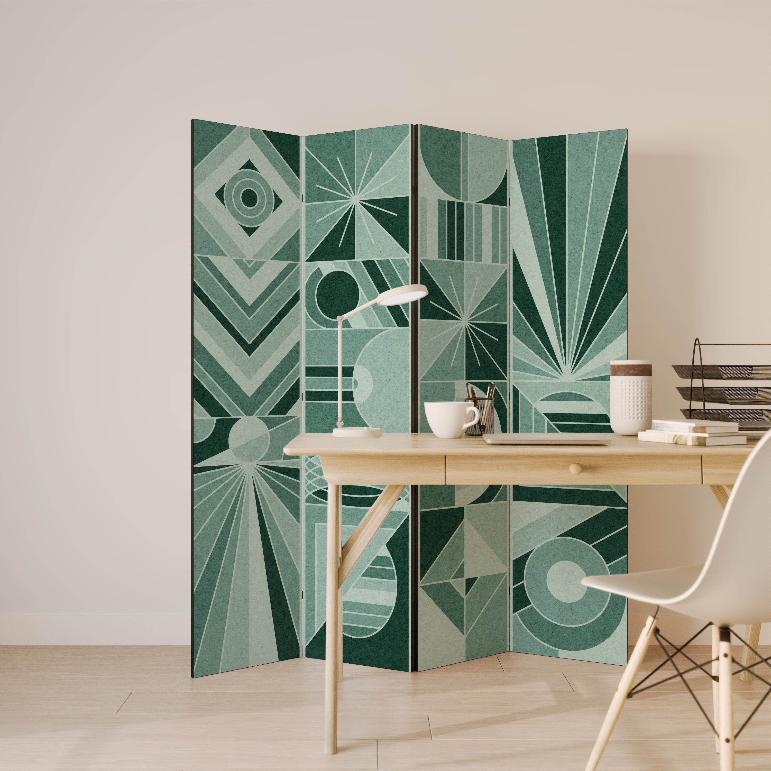 HARMONIC GRID 4-Panel Room Divider