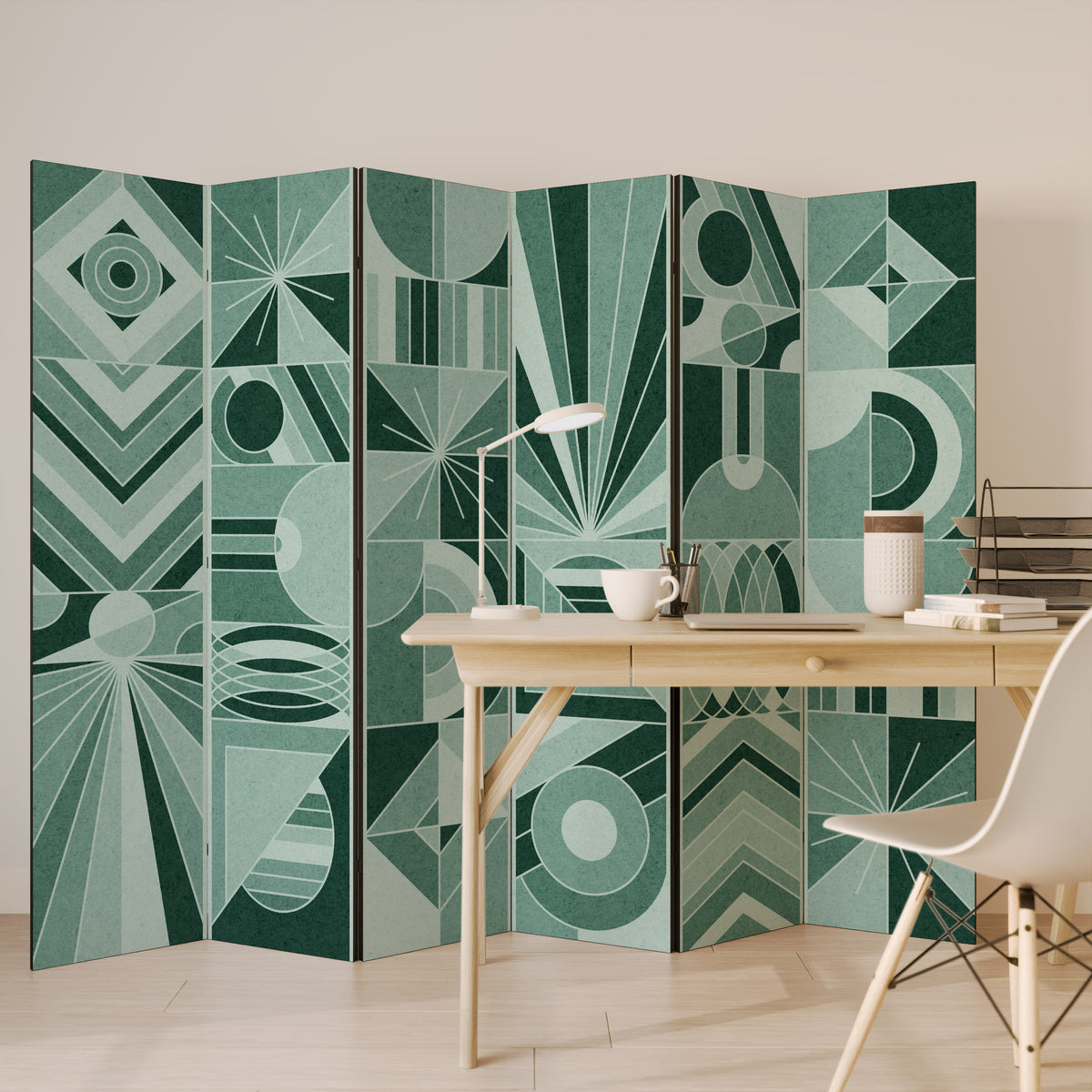 HARMONIC GRID 6-Panel Room Divider