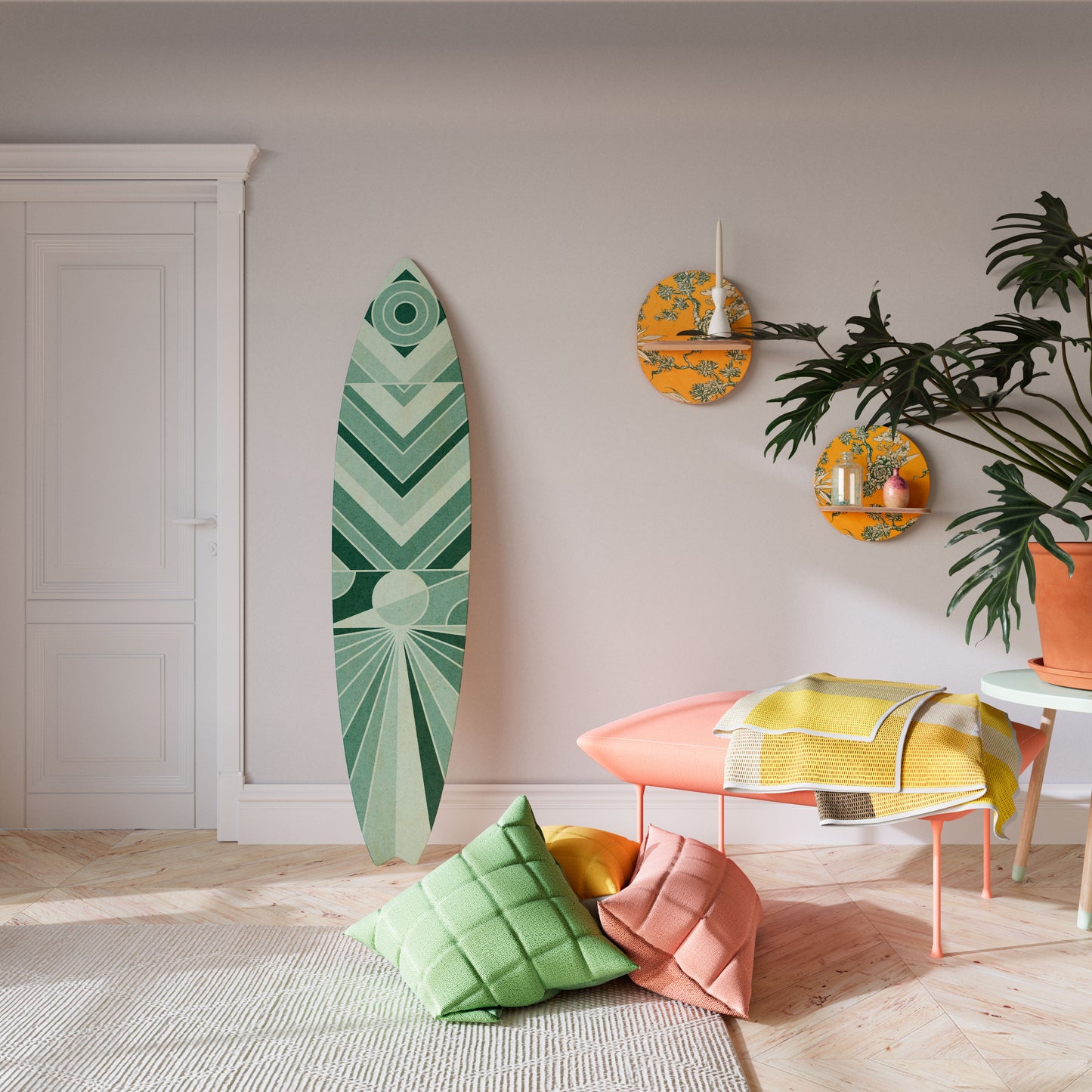 DYNAMIC GRID Surfboard Decorative Panel