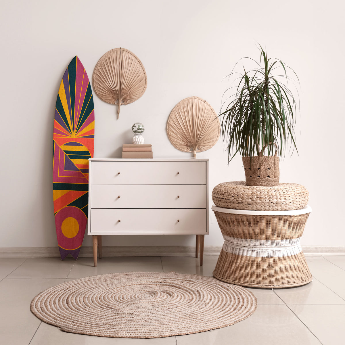 FUSION PATTERNS Surfboard Decorative Panel