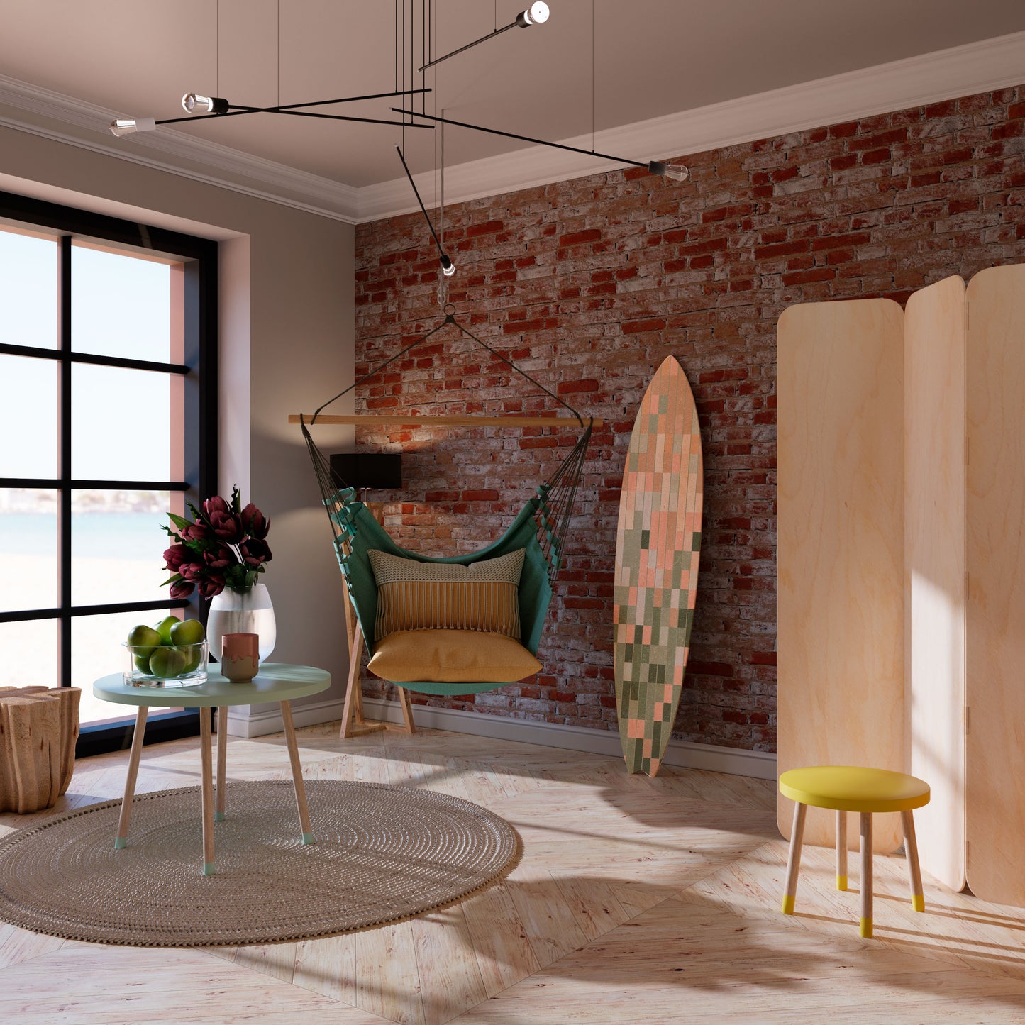 BUILDING THE FUTURE Surfboard Decorative Panel