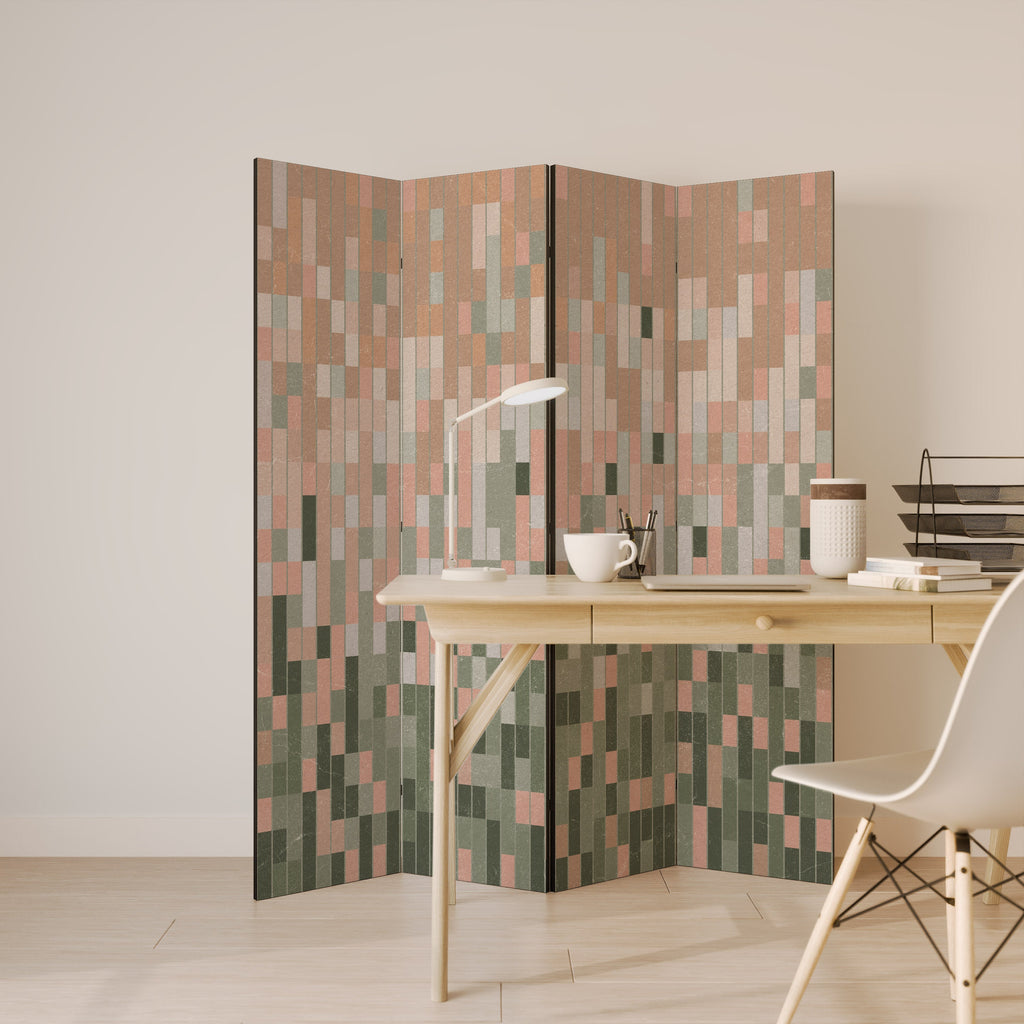 CONSTRUIRE L'AVENIR Cloison de séparation décorative à 4 panneaux