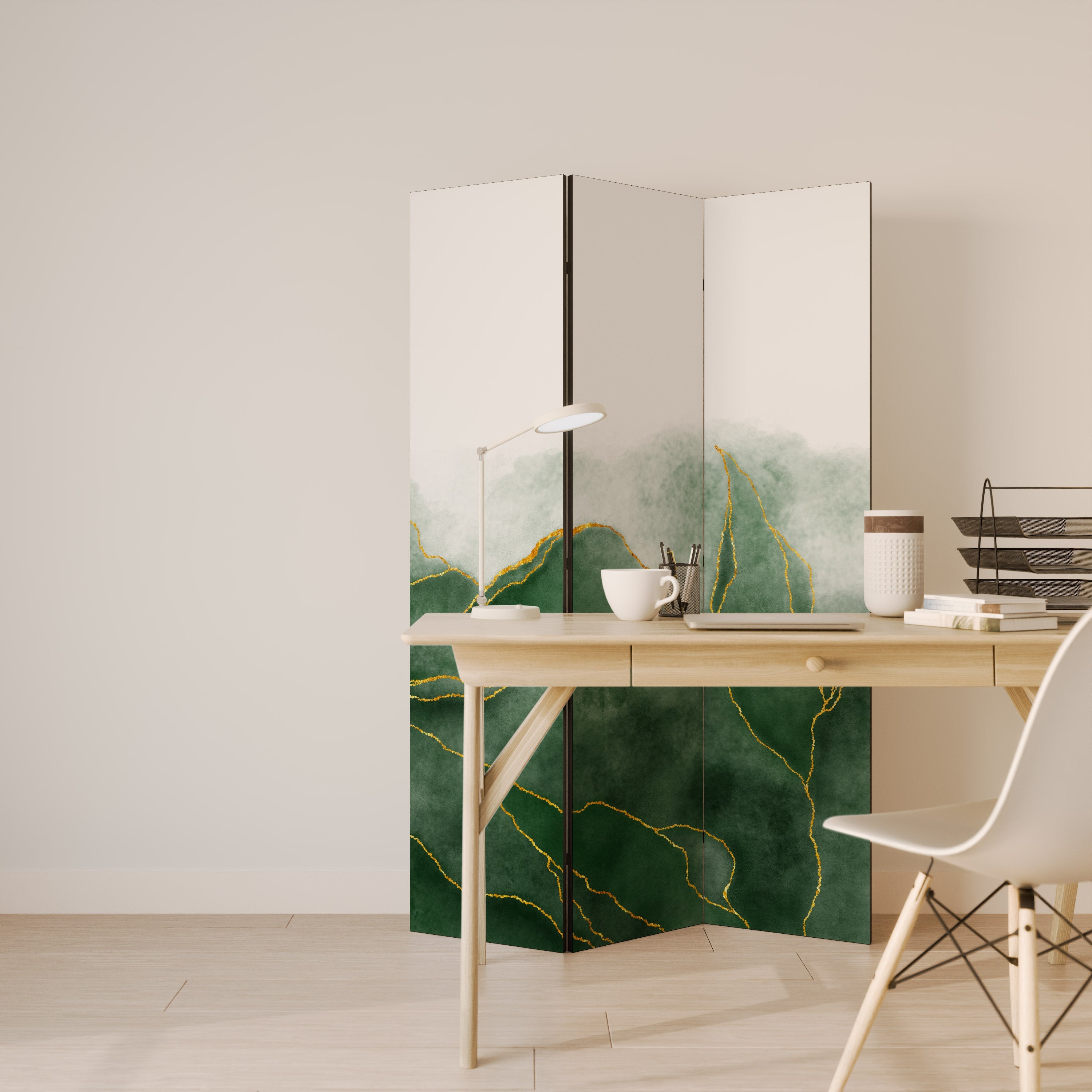 Cloison décorative à 3 panneaux « CHÈRE NATURE »