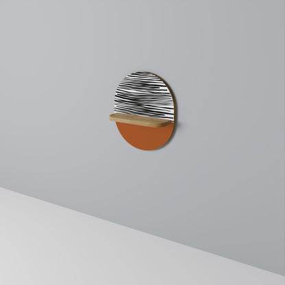 RADIANT ZEBRA Art Shelf