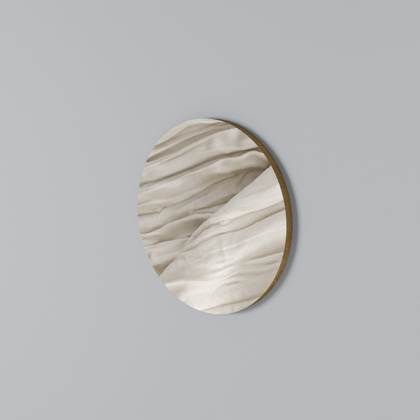 SERENE FOLDS Round Wall Art