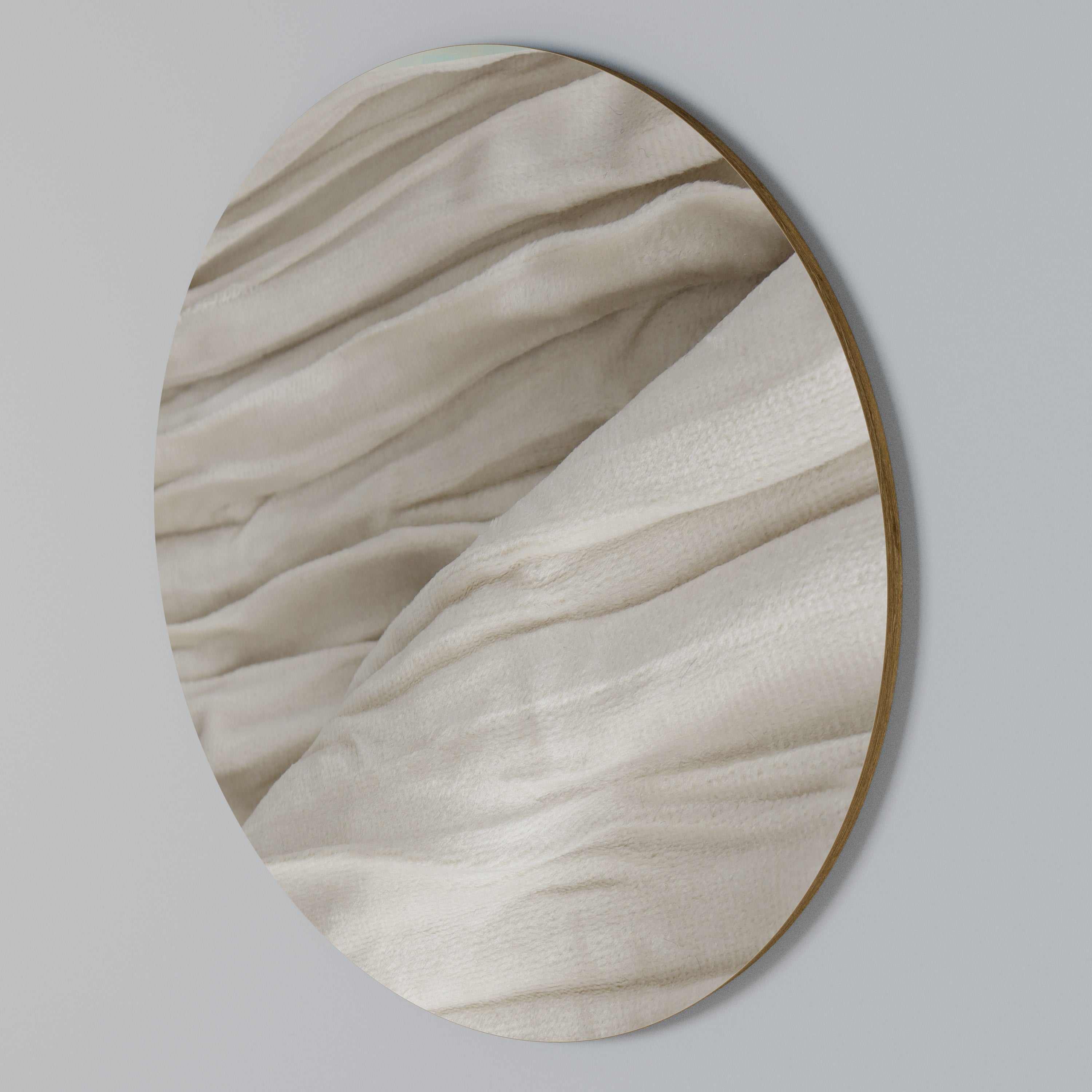 SERENE FOLDS Round Wall Art