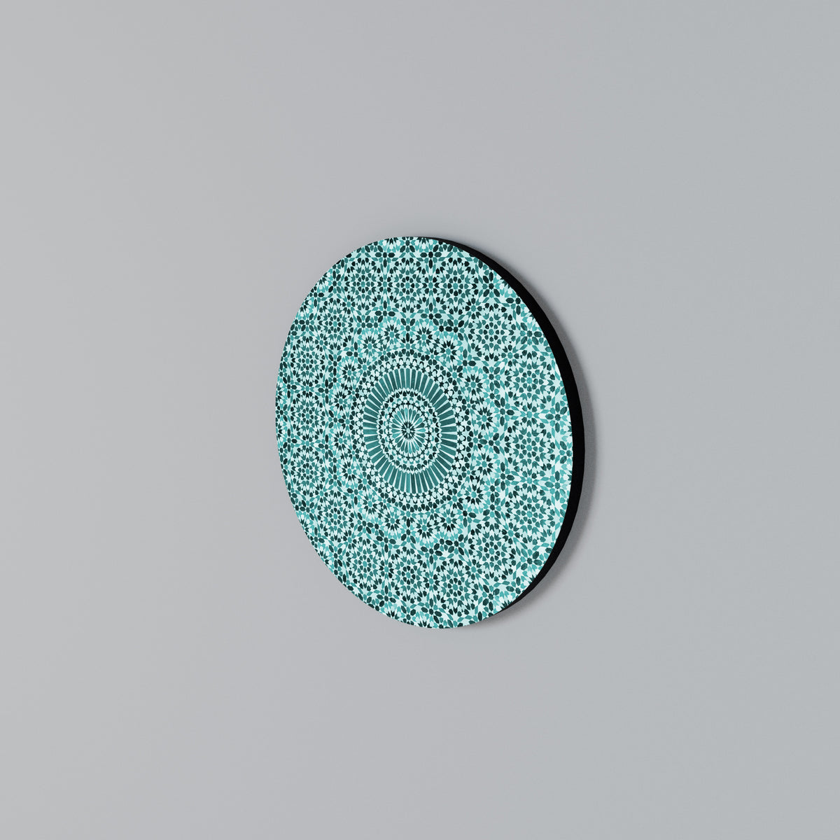 MOROCCAN TURQUOISE Round Wall Art