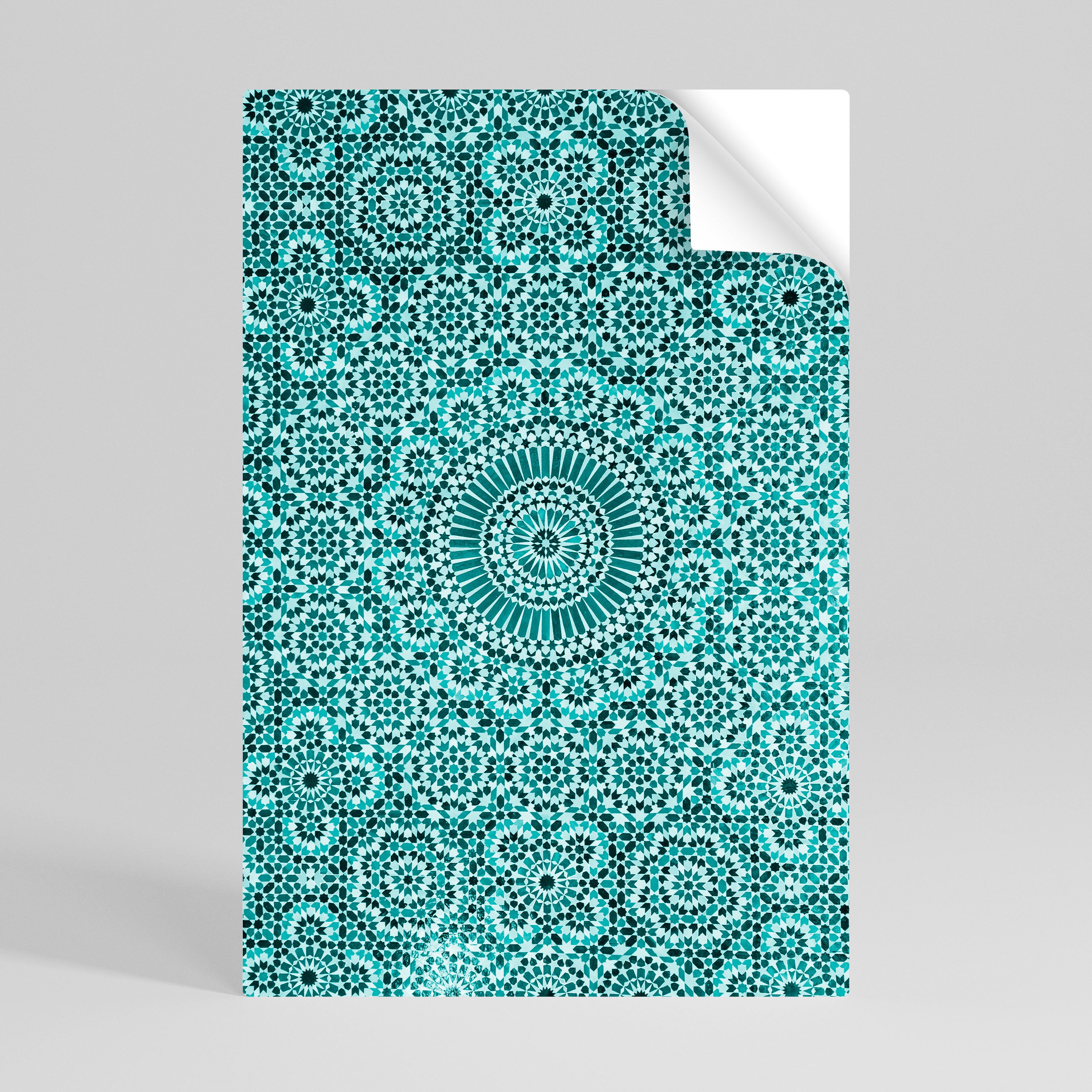 MOROCCAN TURQUOISE Peel and Stick Vertical Poster