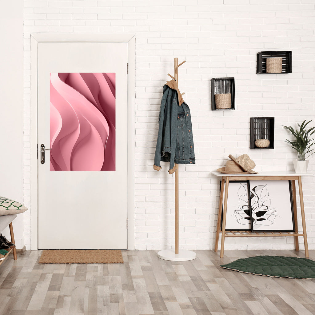 Affiche verticale autocollante « PENSÉE ROSE »